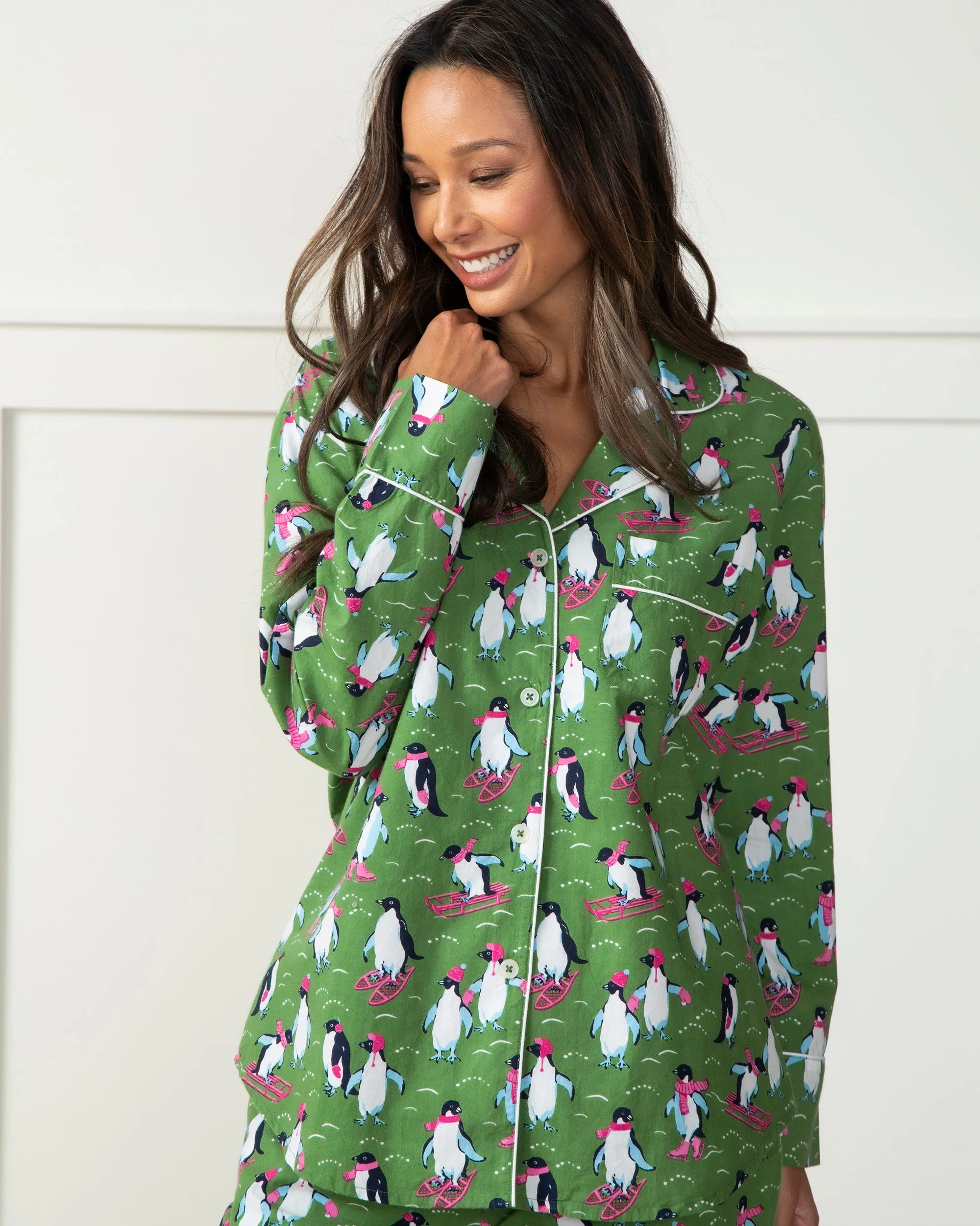 Winter Games - Long PJ Set - Olive sold by Printfresh product image thumbnail 4