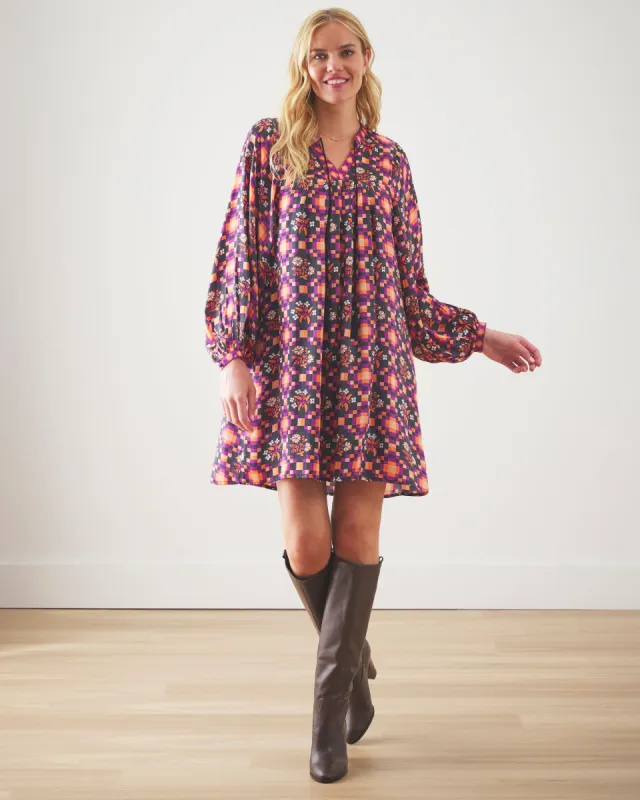 Tomorrow's Tapestry - On The Scene Tunic - Violet Breeze sold by Printfresh