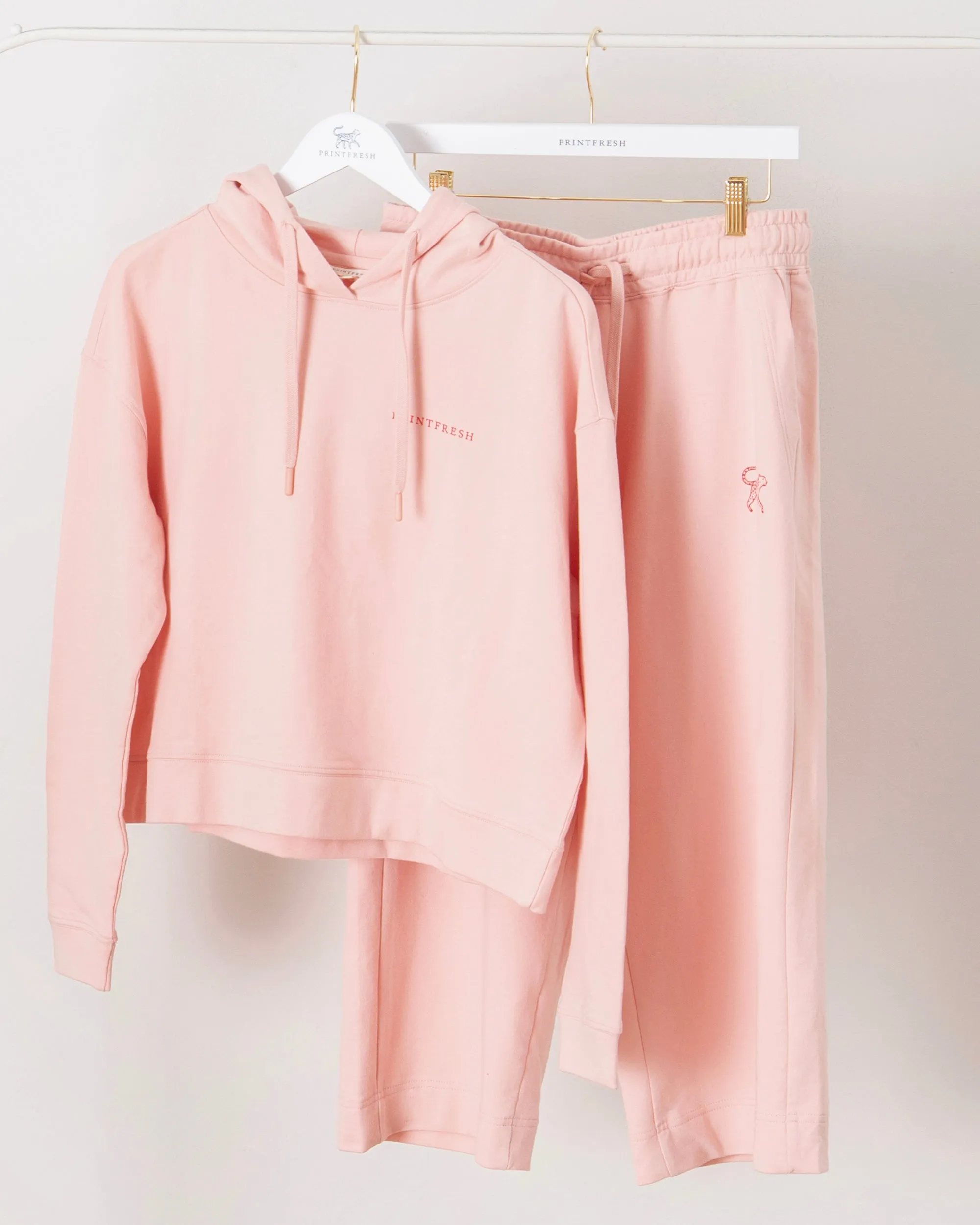 Pale Pink - Down Time Cropped Set - Cropped Set sold by Printfresh