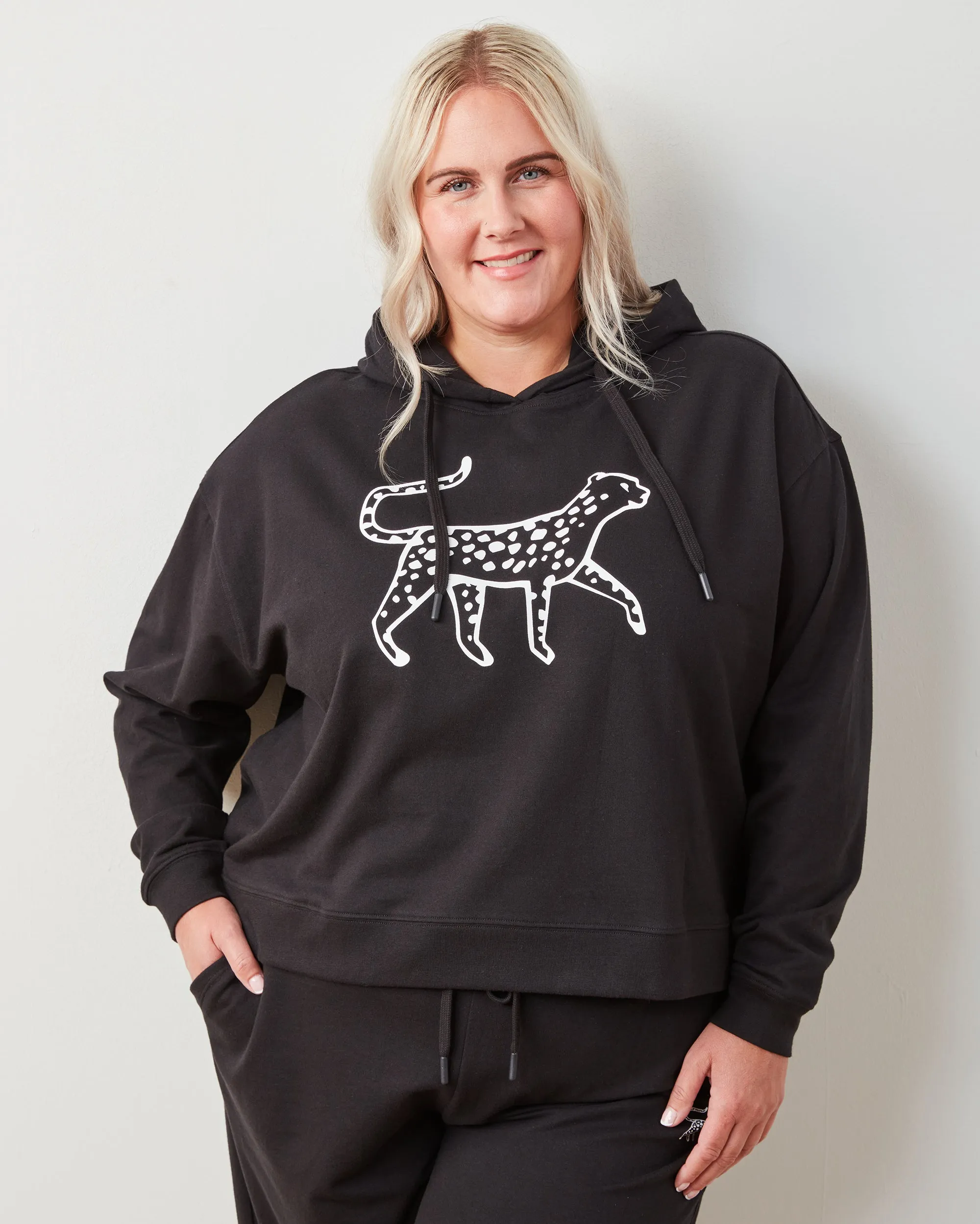 Black - Down Time Hoodie - Hoodie sold by Printfresh product image thumbnail 5