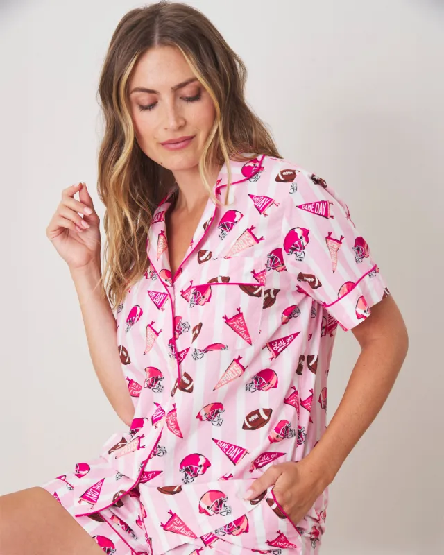 Game Day - Short PJ Set - Powder Puff sold by Printfresh