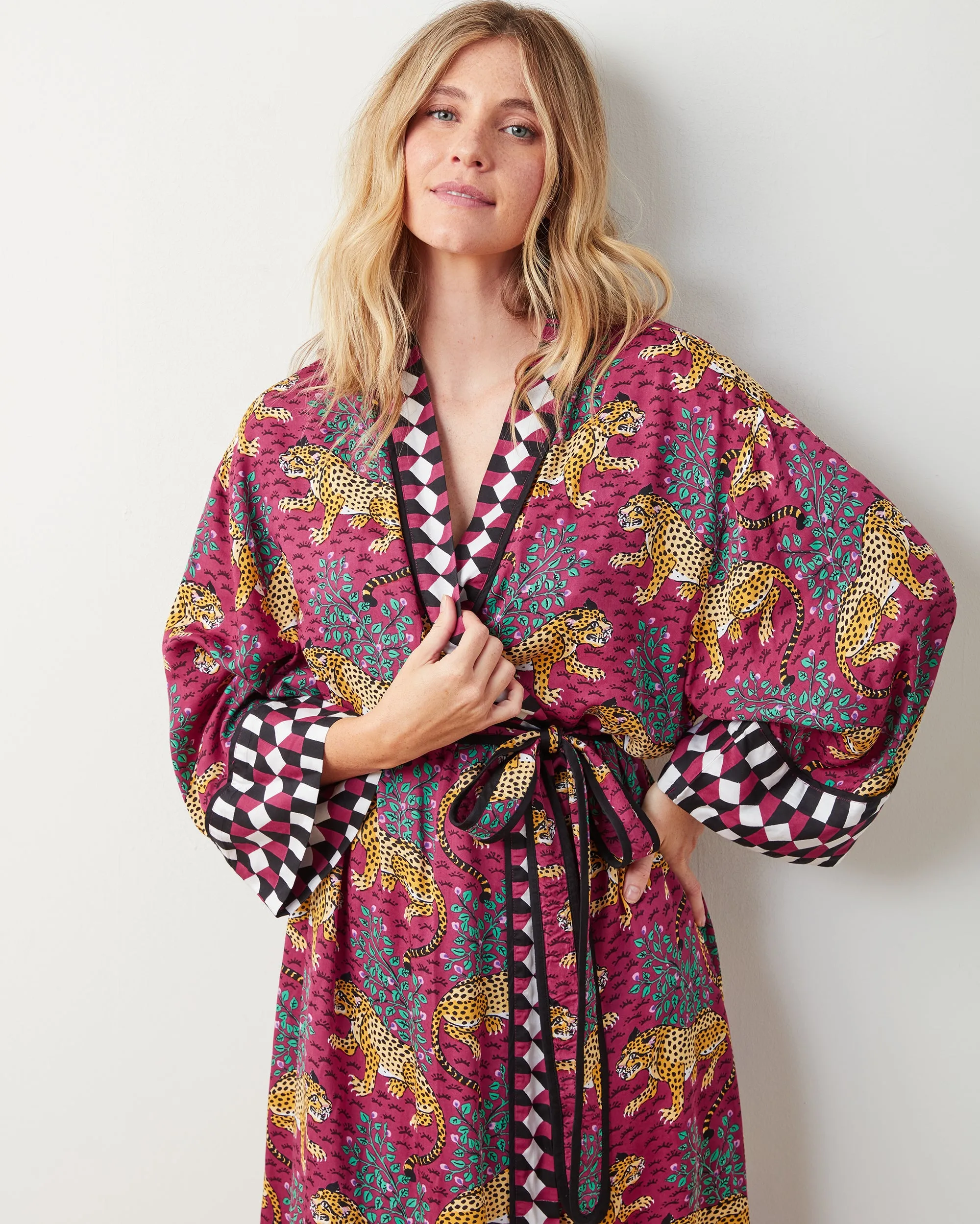 Bagheera - Satin Robe - Wine sold by Printfresh product image thumbnail 5