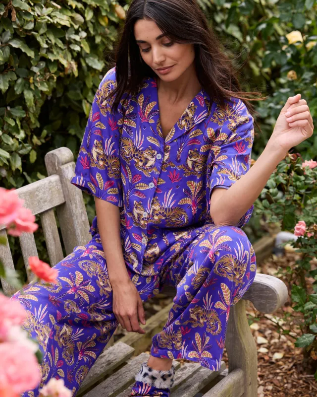 Untamed Tiger - Petite Satin Wildest Dreams Set - Grape Soda sold by Printfresh