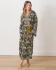 Untamed Tiger - Satin Robe - Gold Ink sold by Printfresh