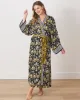 Untamed Tiger - Satin Robe - Gold Ink sold by Printfresh