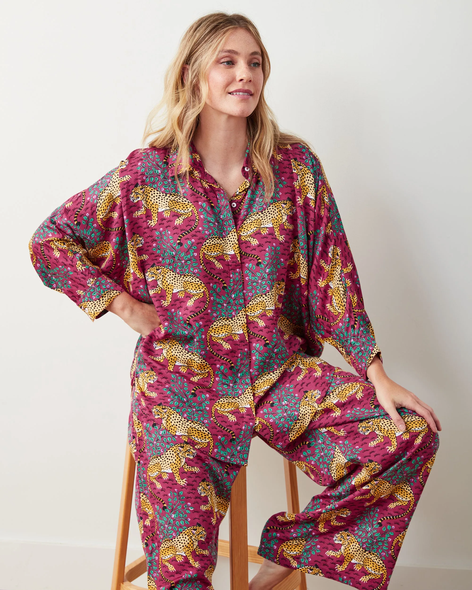 Bagheera - Satin Stevie Set - Wine sold by Printfresh