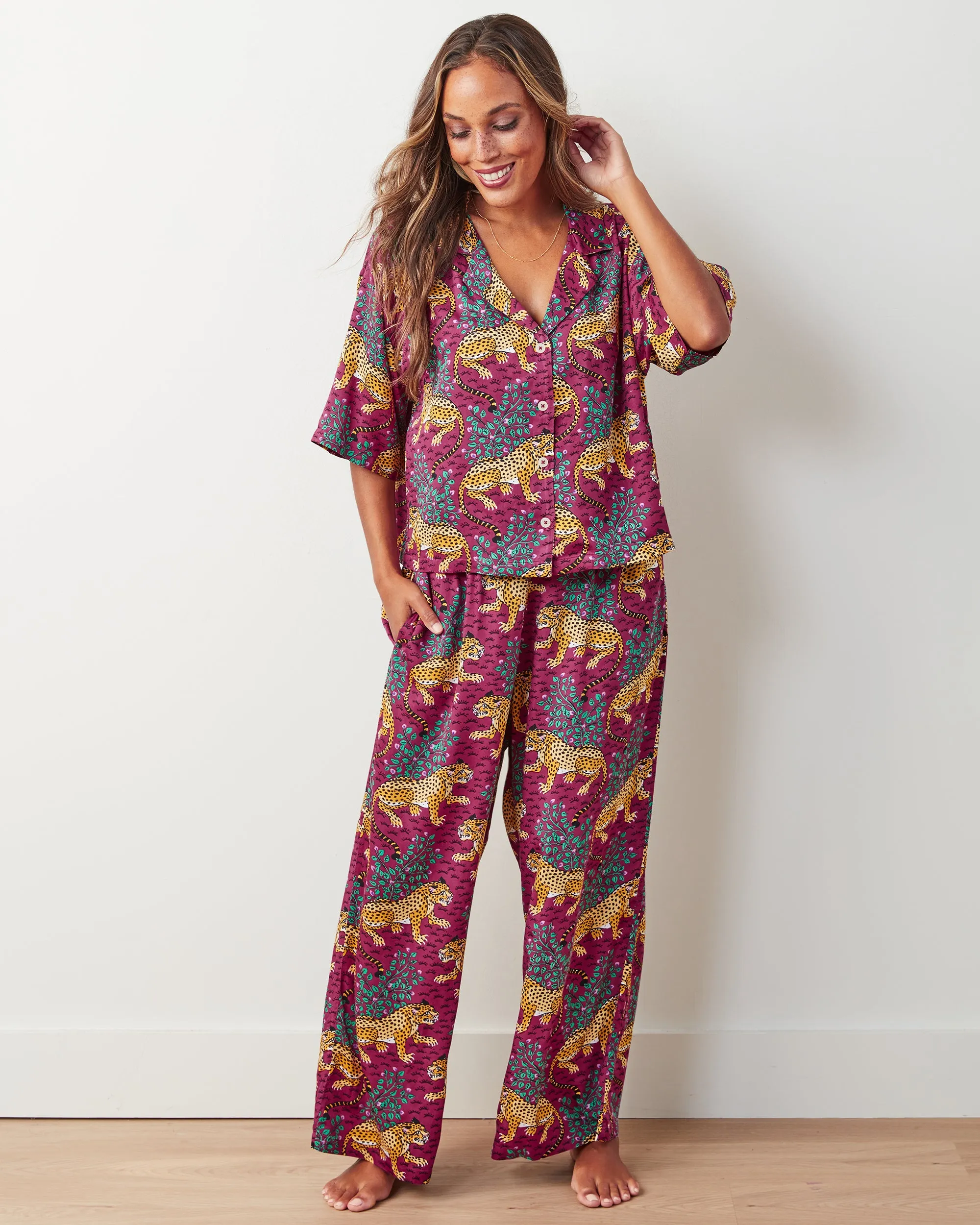 Bagheera - Satin Wildest Dreams Set - Wine sold by Printfresh product image thumbnail 3