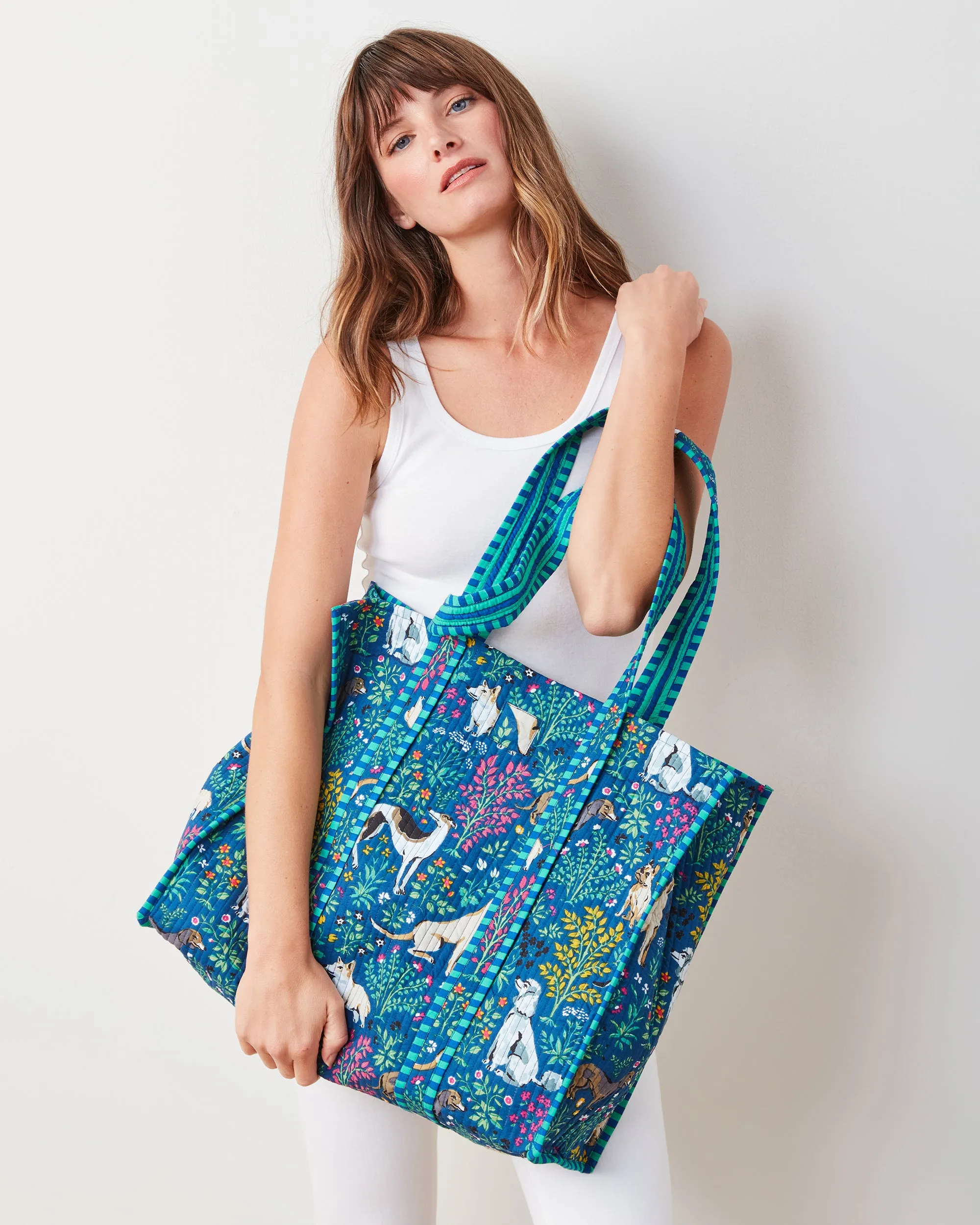Must Love Dogs - The Traveler Tote - Indigo sold by Printfresh product image thumbnail 4