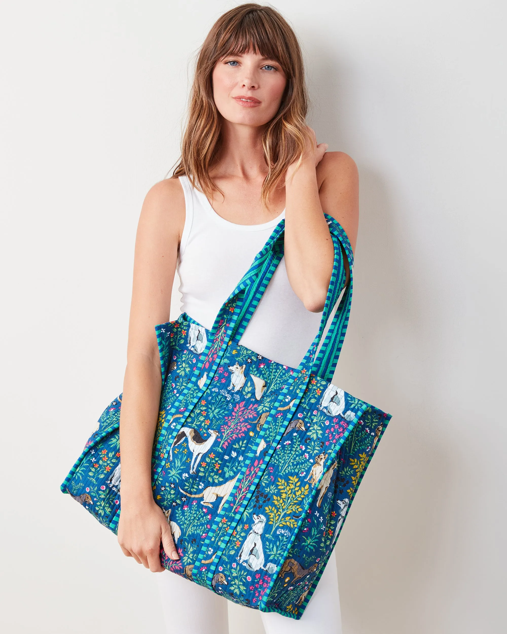 Must Love Dogs - The Traveler Tote - Indigo sold by Printfresh product image thumbnail 2