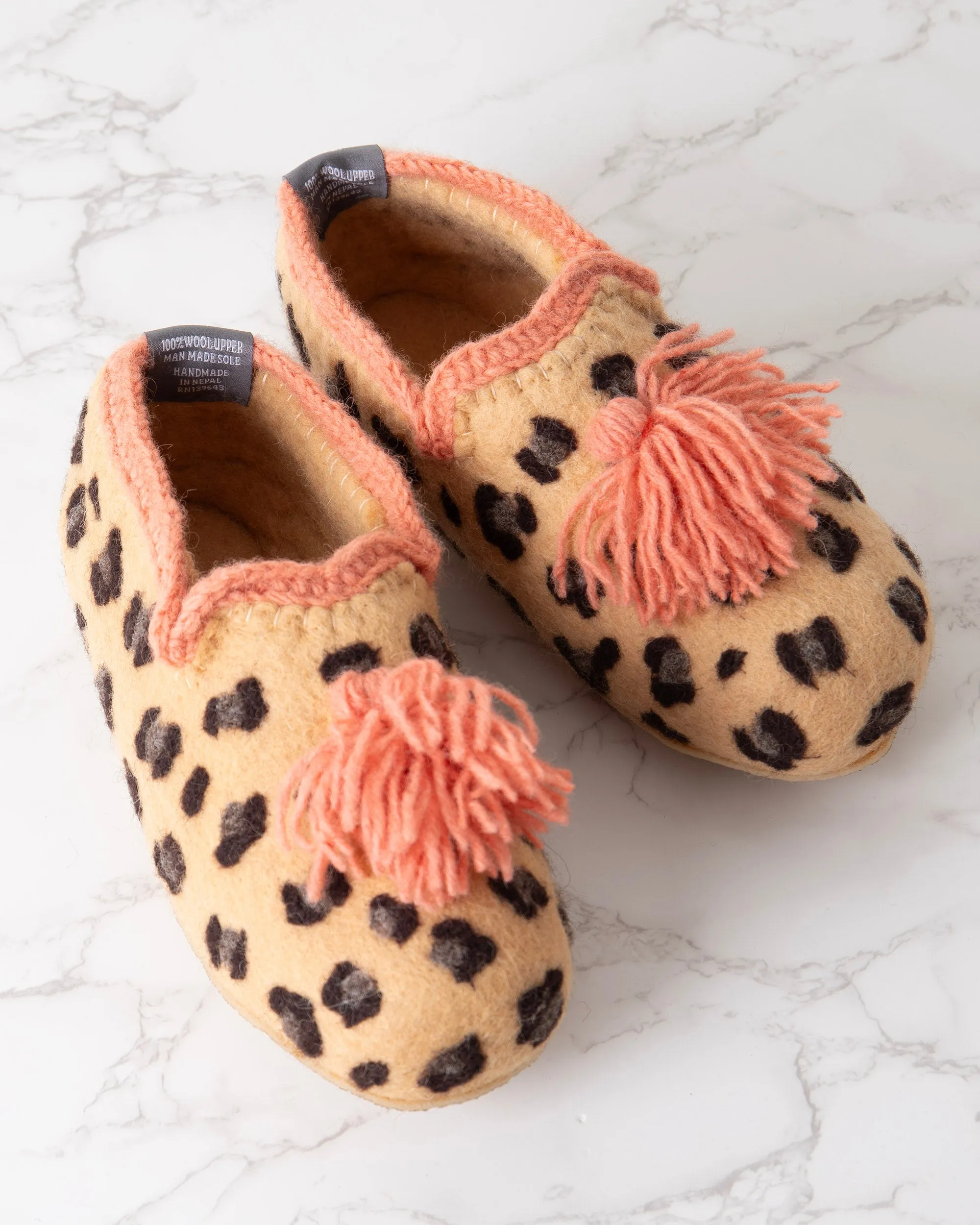 Leopard - Spot & Dots Slipper - French Knot sold by Printfresh