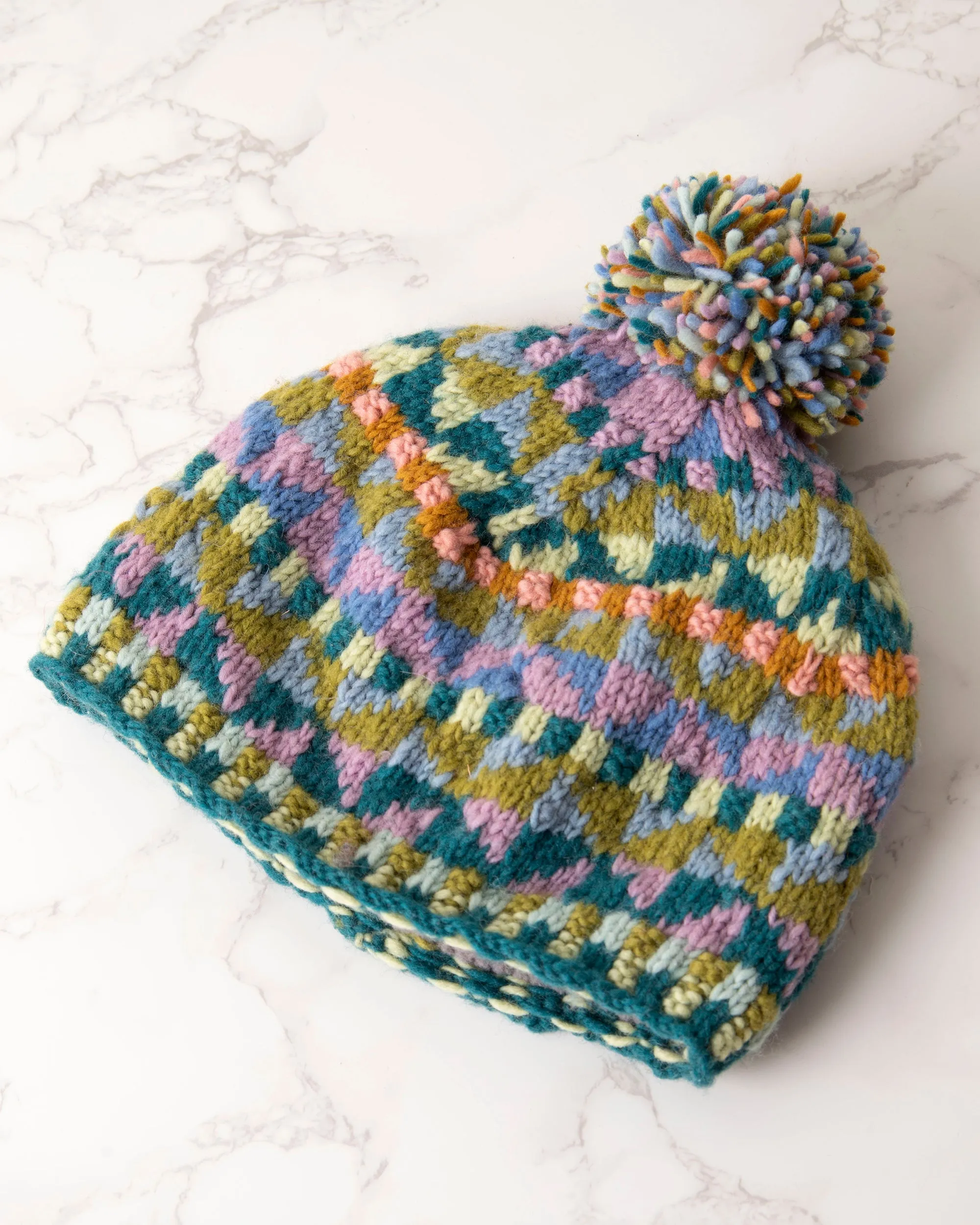 Green - Geo Hat - French Knot sold by Printfresh product image thumbnail 2