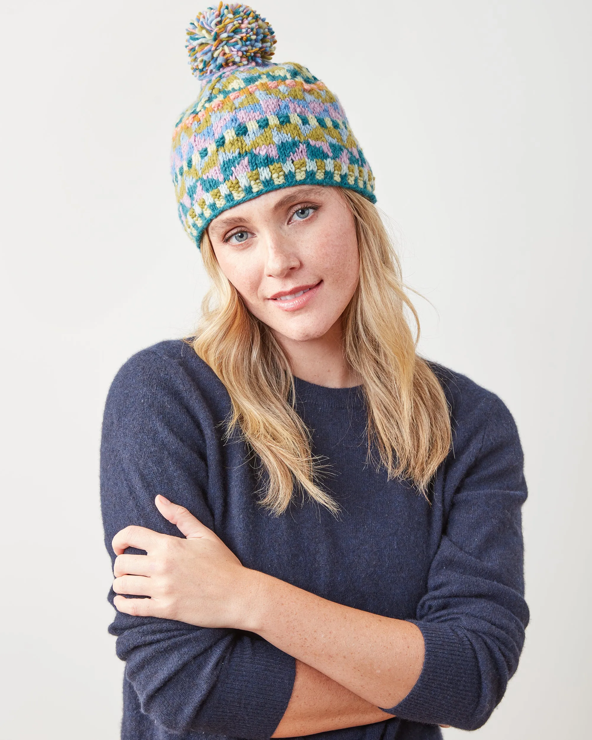 Green - Geo Hat - French Knot sold by Printfresh product image thumbnail 5