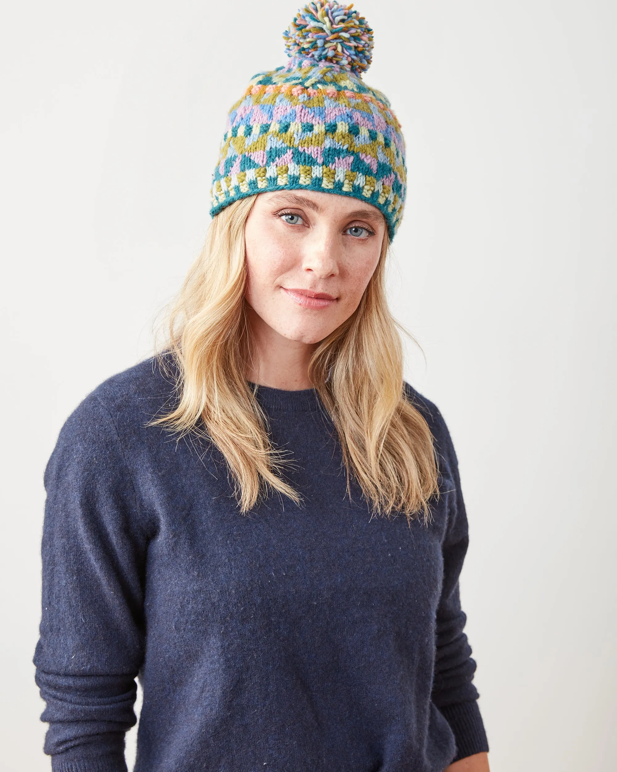 Green - Geo Hat - French Knot sold by Printfresh product image thumbnail 3