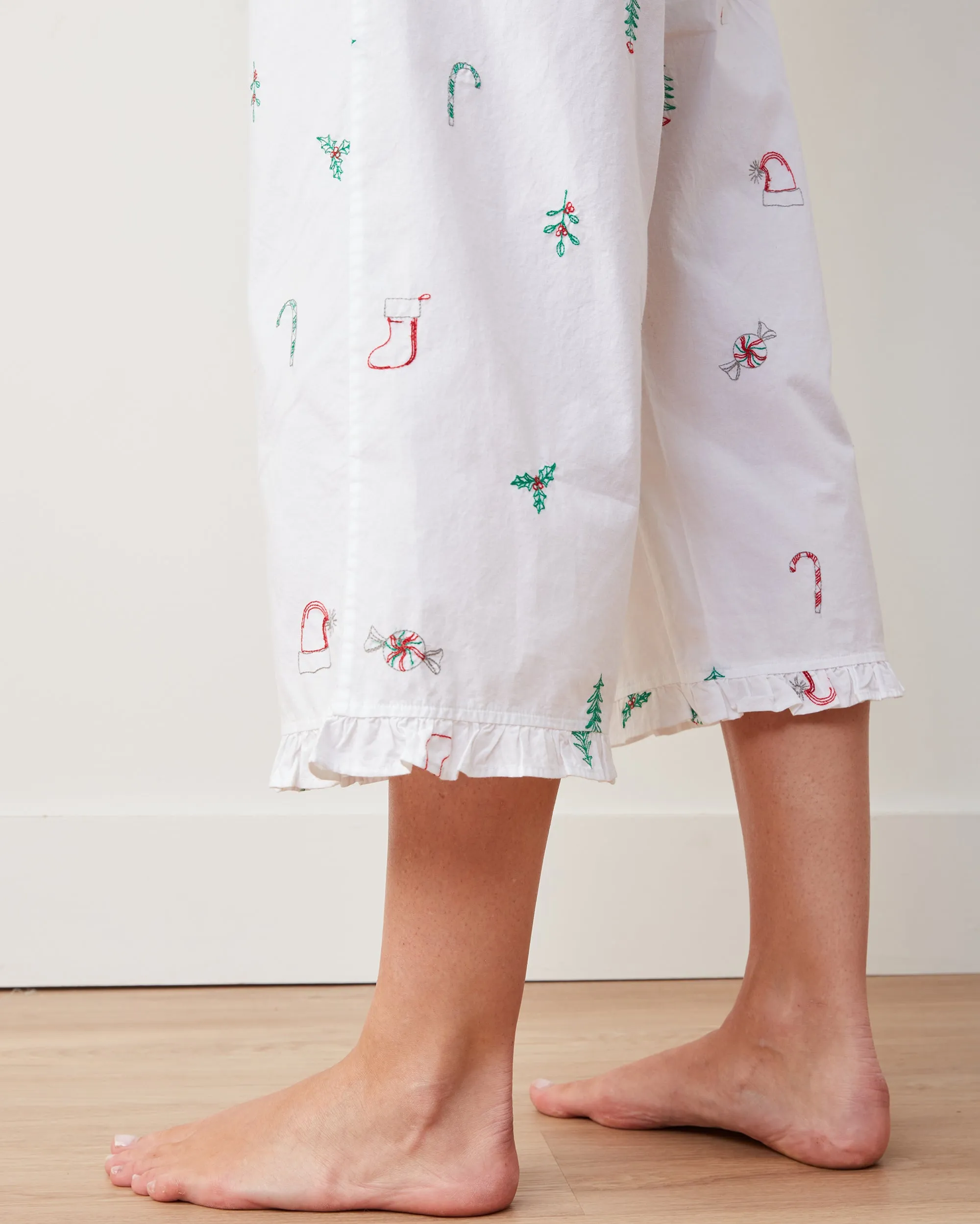 Sweet Wishes - Back to Bed Cropped Pant Set - Cloud sold by Printfresh product image thumbnail 4