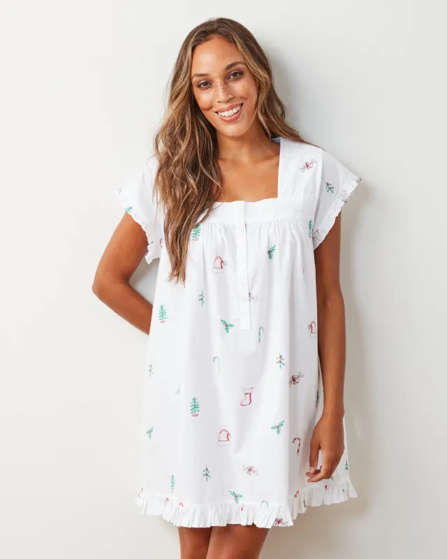 Sweet Wishes - Pintuck Nightgown - Cloud sold by Printfresh