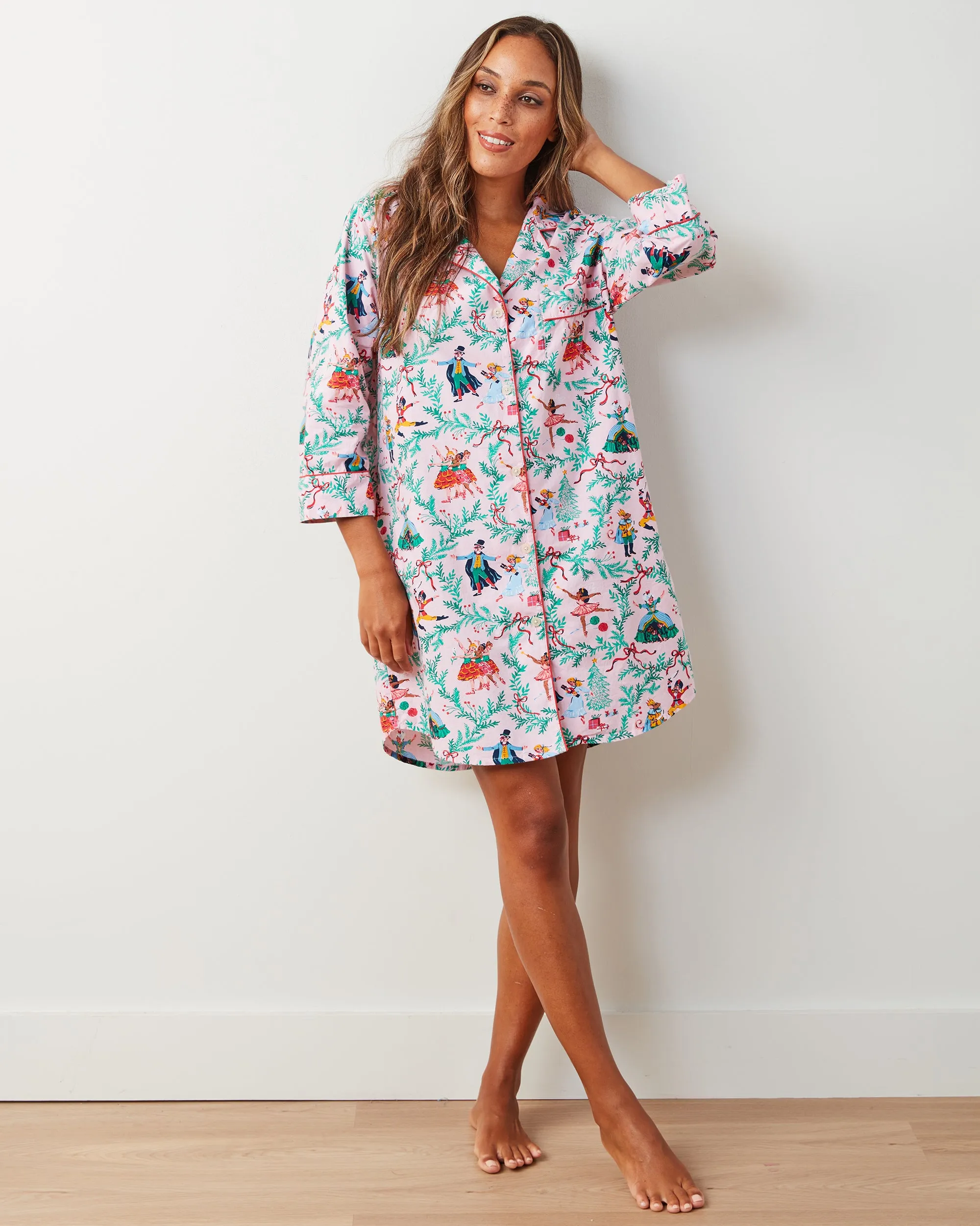 Nutcracker Dreams - Sleep Shirt - Ballet Pink sold by Printfresh product image thumbnail 2