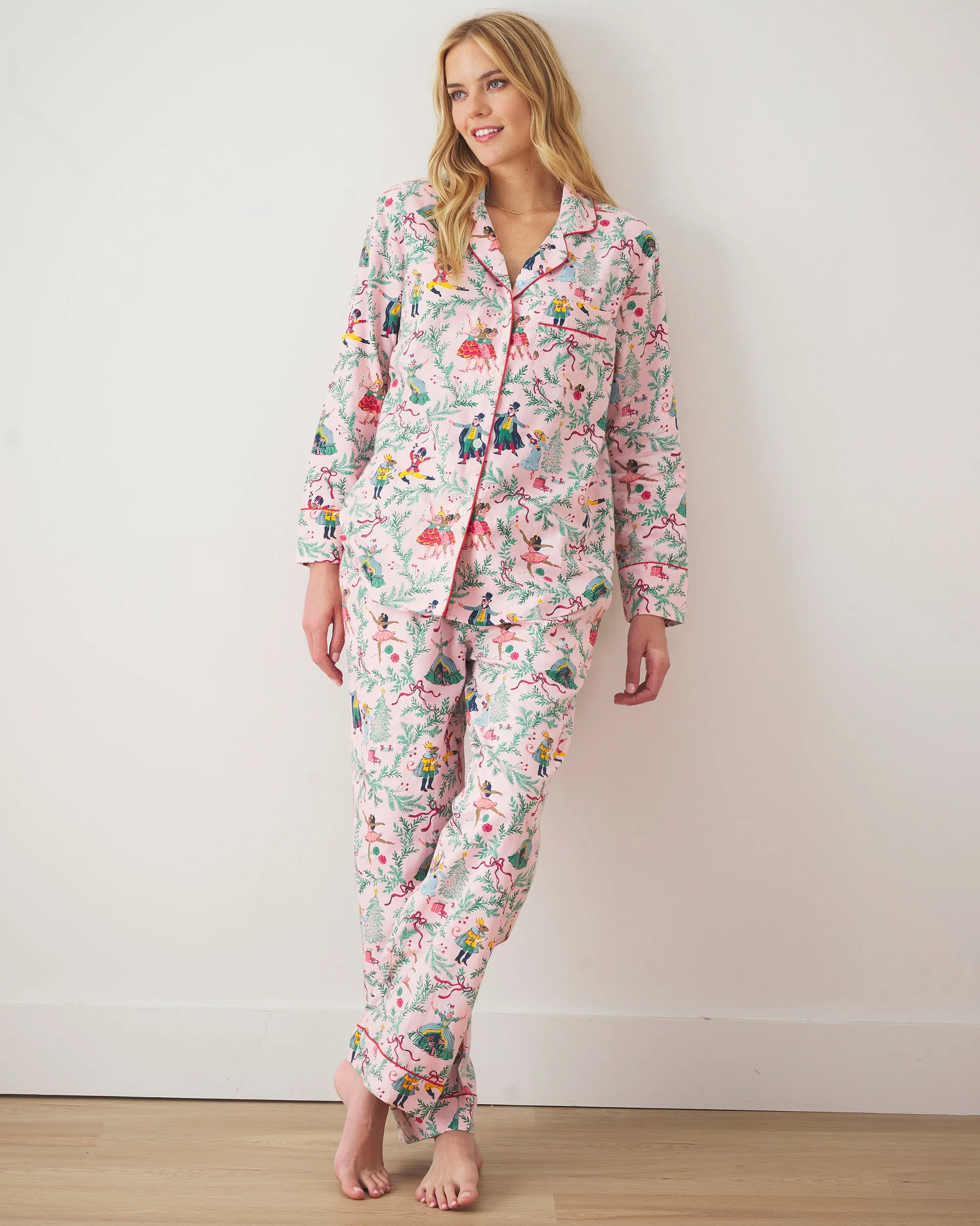 Nutcracker Dreams - Petite Long PJ Set - Ballet Pink sold by Printfresh product image thumbnail 2