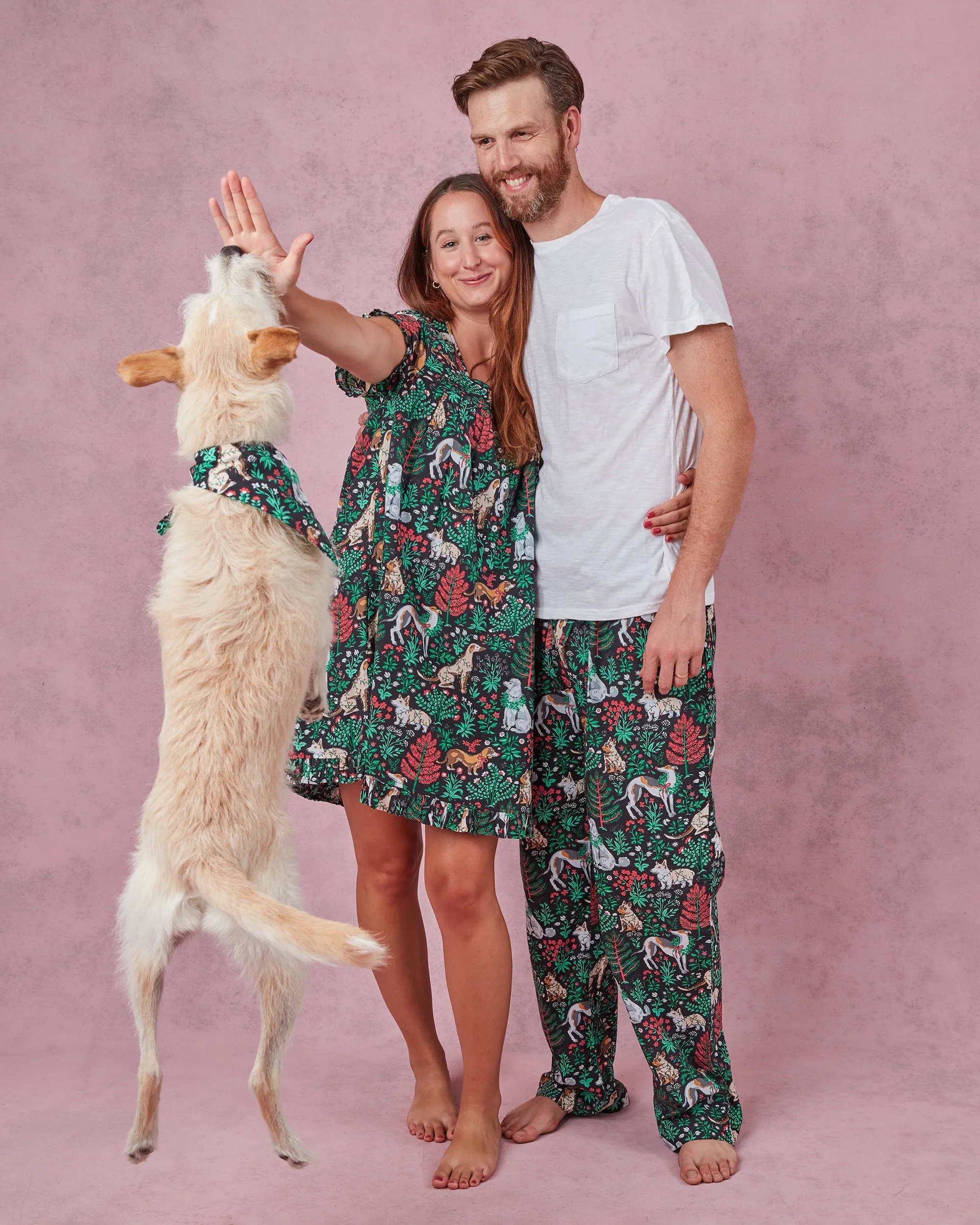 Happy Howlidays - Men's PJ Pants - Ink sold by Printfresh product image thumbnail 3