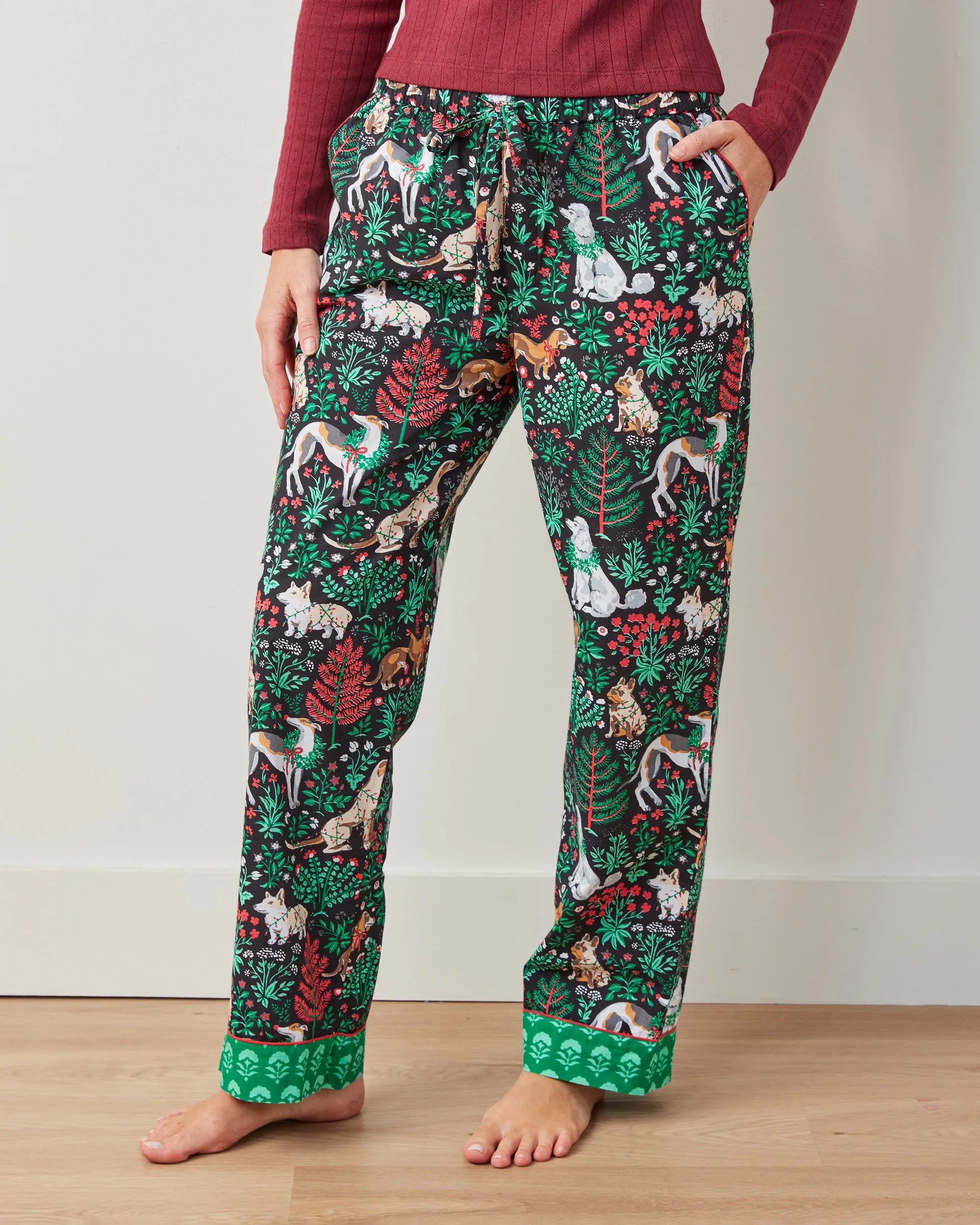 Happy Howlidays - PJ Pants - Ink sold by Printfresh