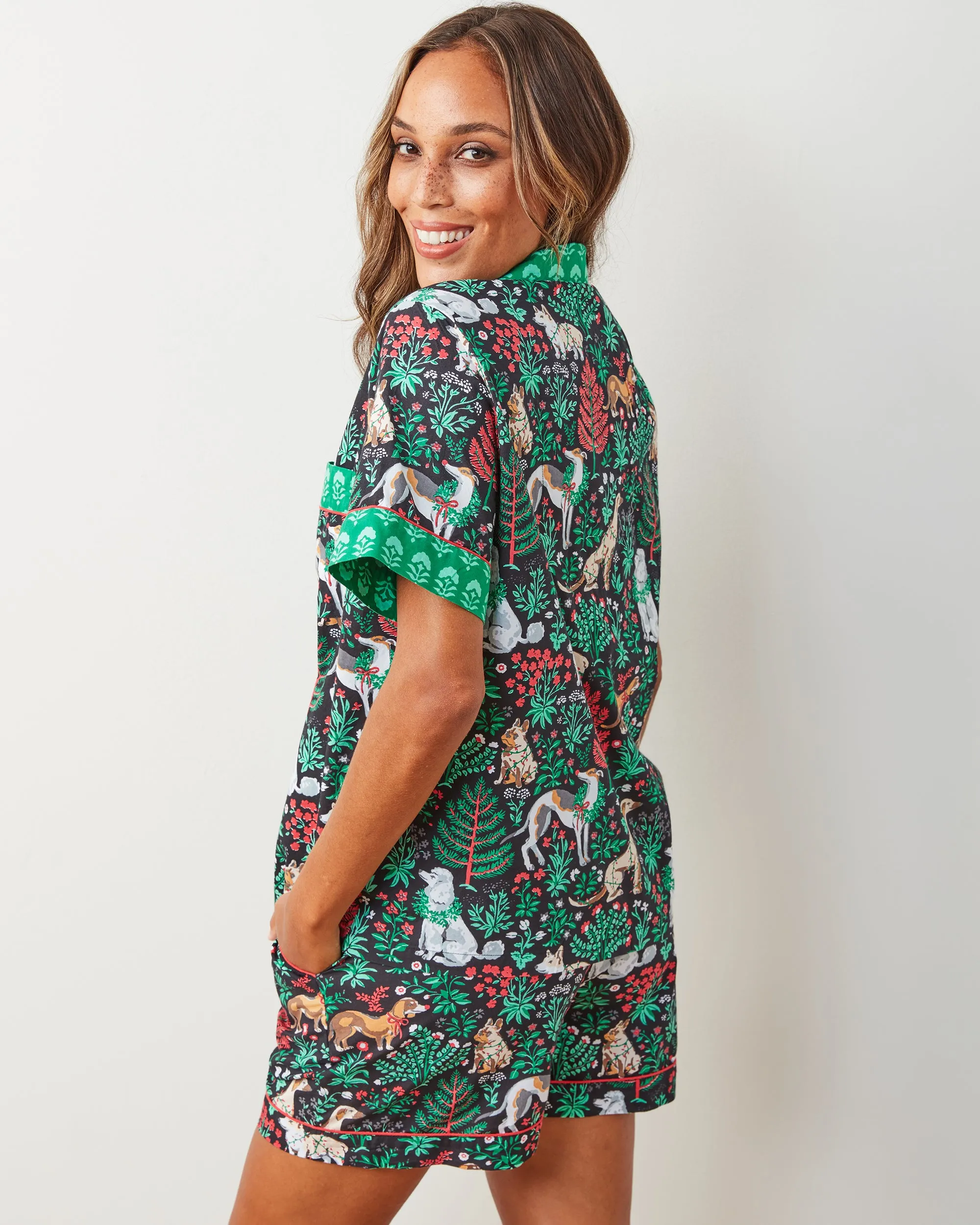 Happy Howlidays - Short PJ Set - Ink sold by Printfresh product image thumbnail 3