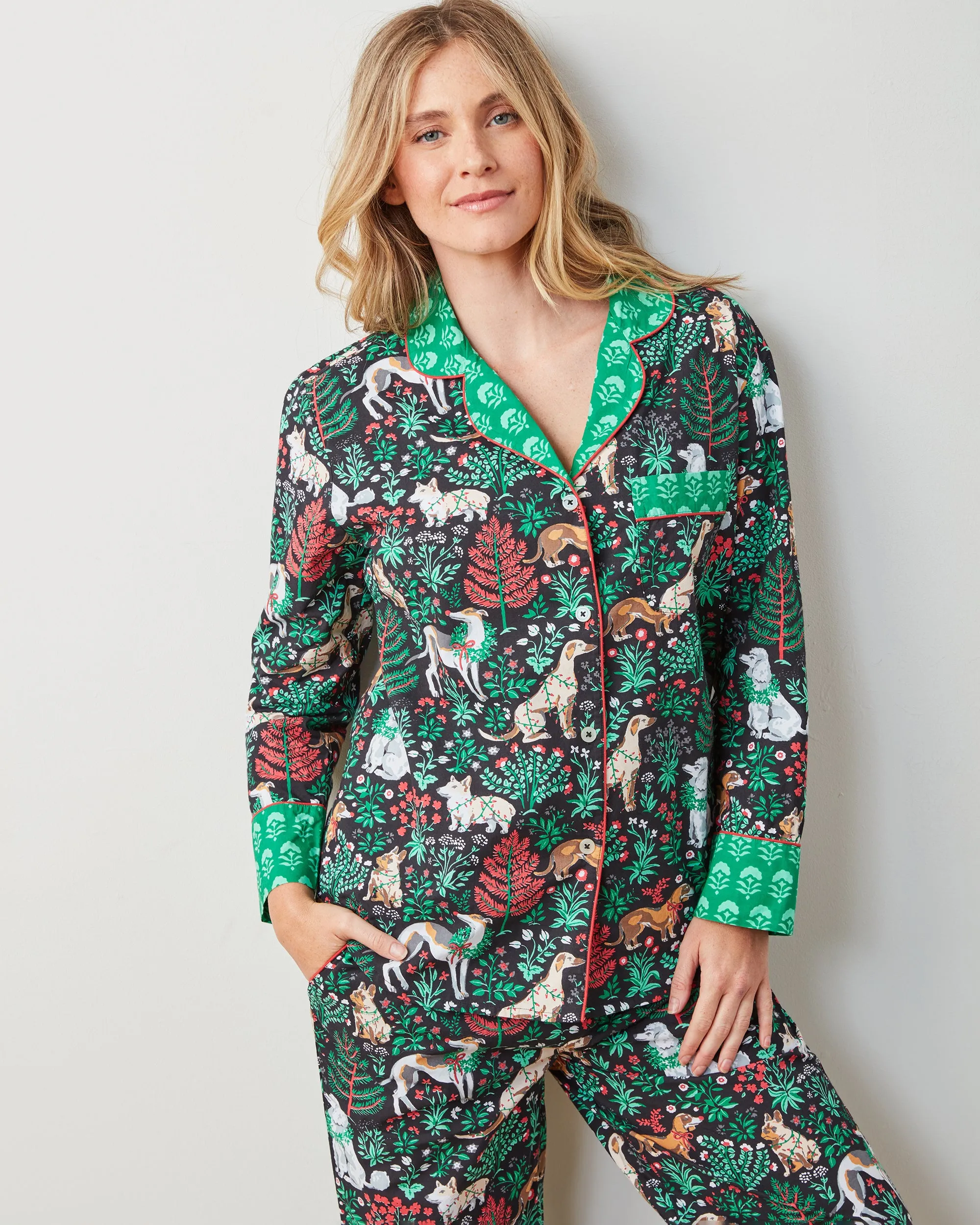 Happy Howlidays - Long PJ Set - Ink sold by Printfresh product image thumbnail 5