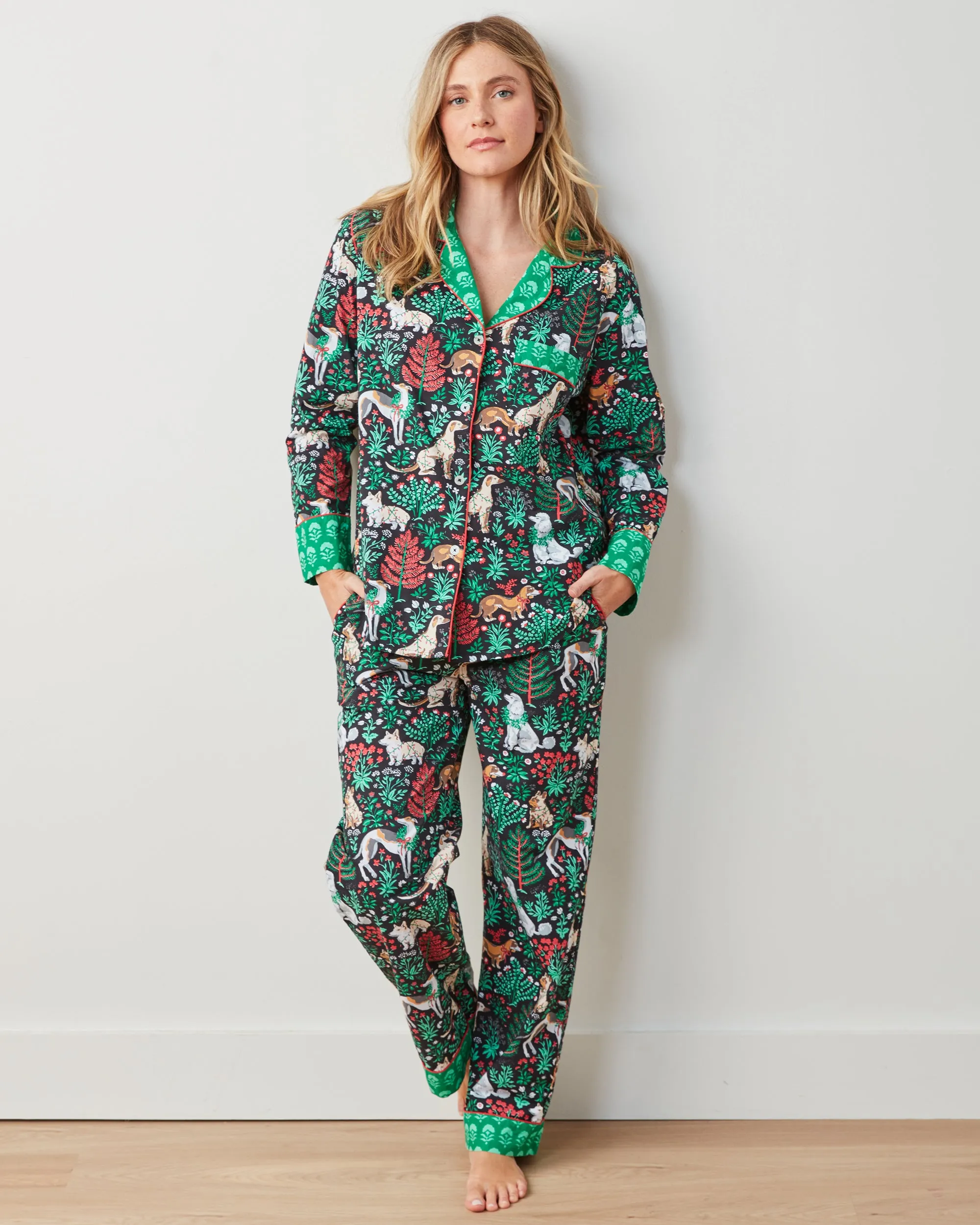 Happy Howlidays - Long PJ Set - Ink sold by Printfresh product image thumbnail 2