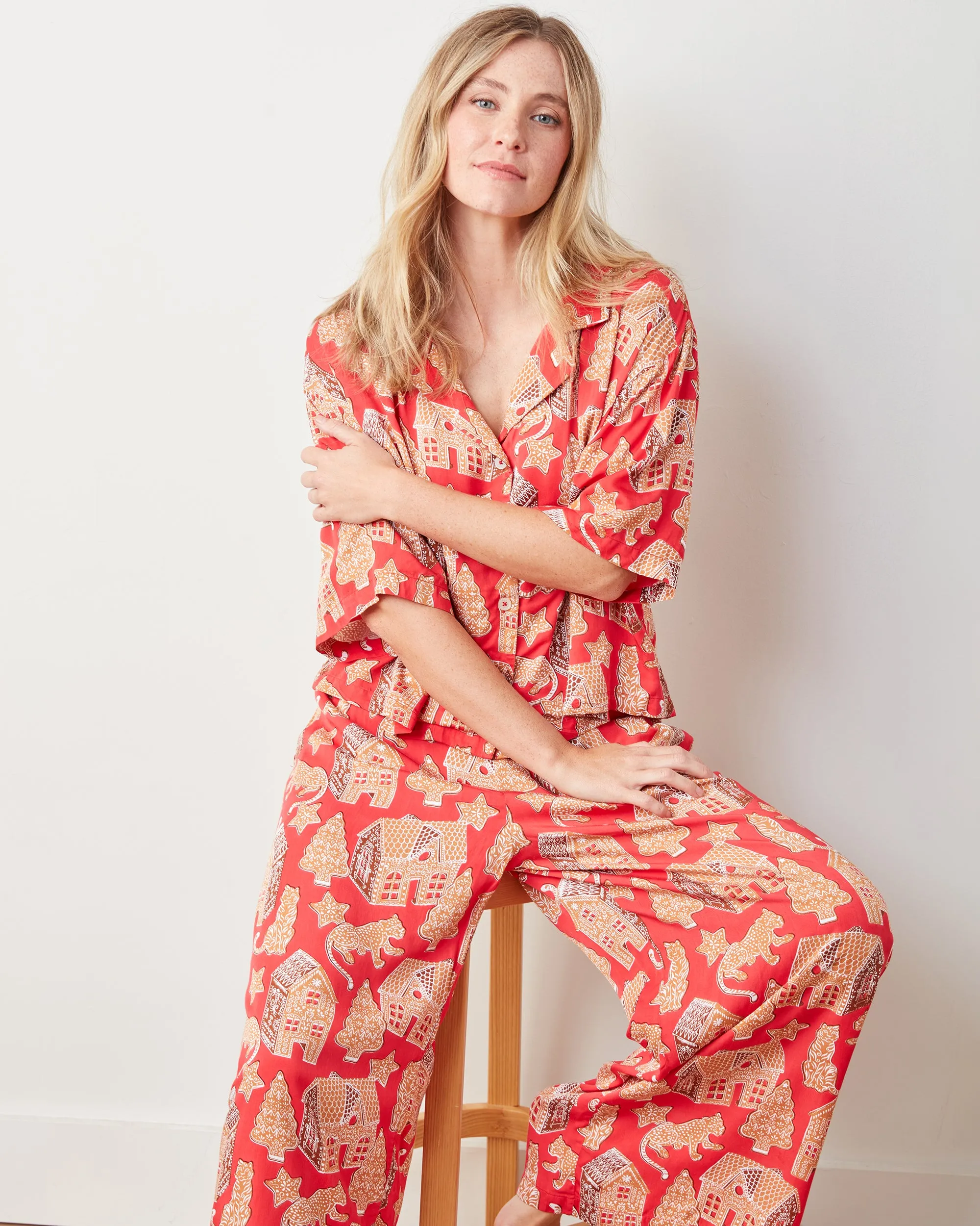 Gingerbread Party - Petite Satin Wildest Dreams Set - Ruby sold by Printfresh product image thumbnail 5