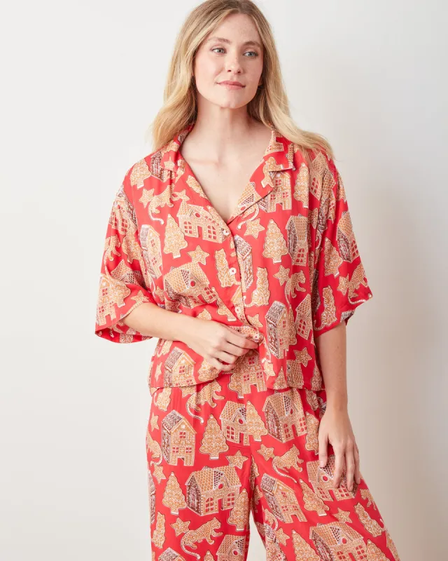 Gingerbread Party - Petite Satin Wildest Dreams Set - Ruby sold by Printfresh