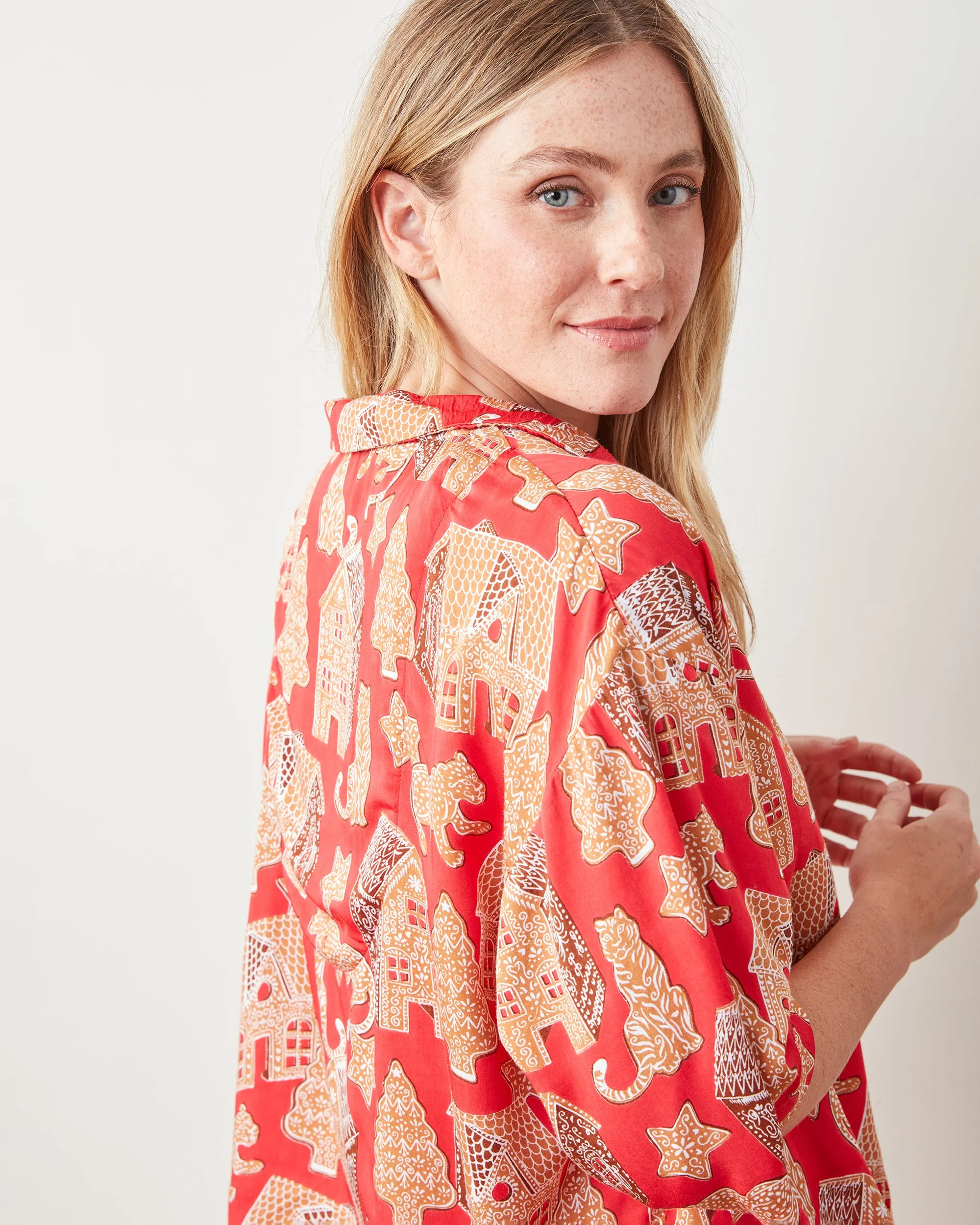 Gingerbread Party - Satin Wildest Dreams Set - Ruby sold by Printfresh product image thumbnail 3