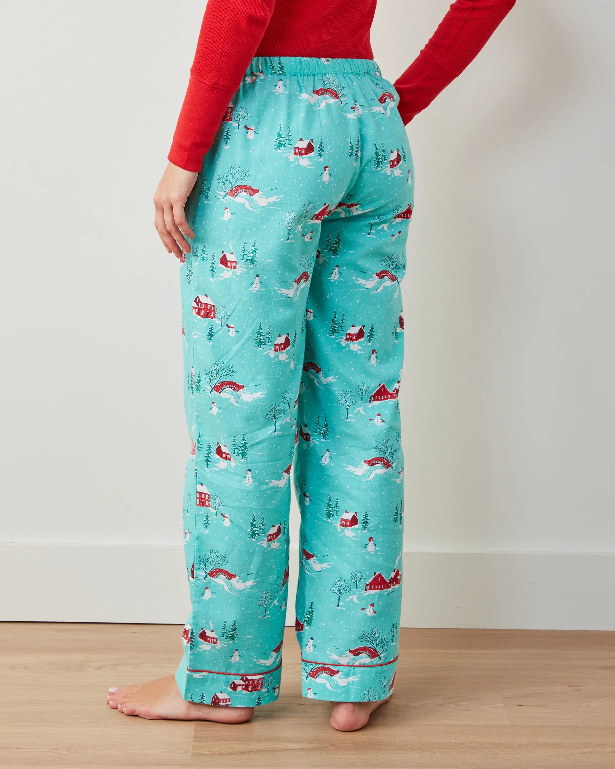 Winter Wonderland - Lightweight Flannel PJ Pants - Snow Day sold by Printfresh product image thumbnail 3