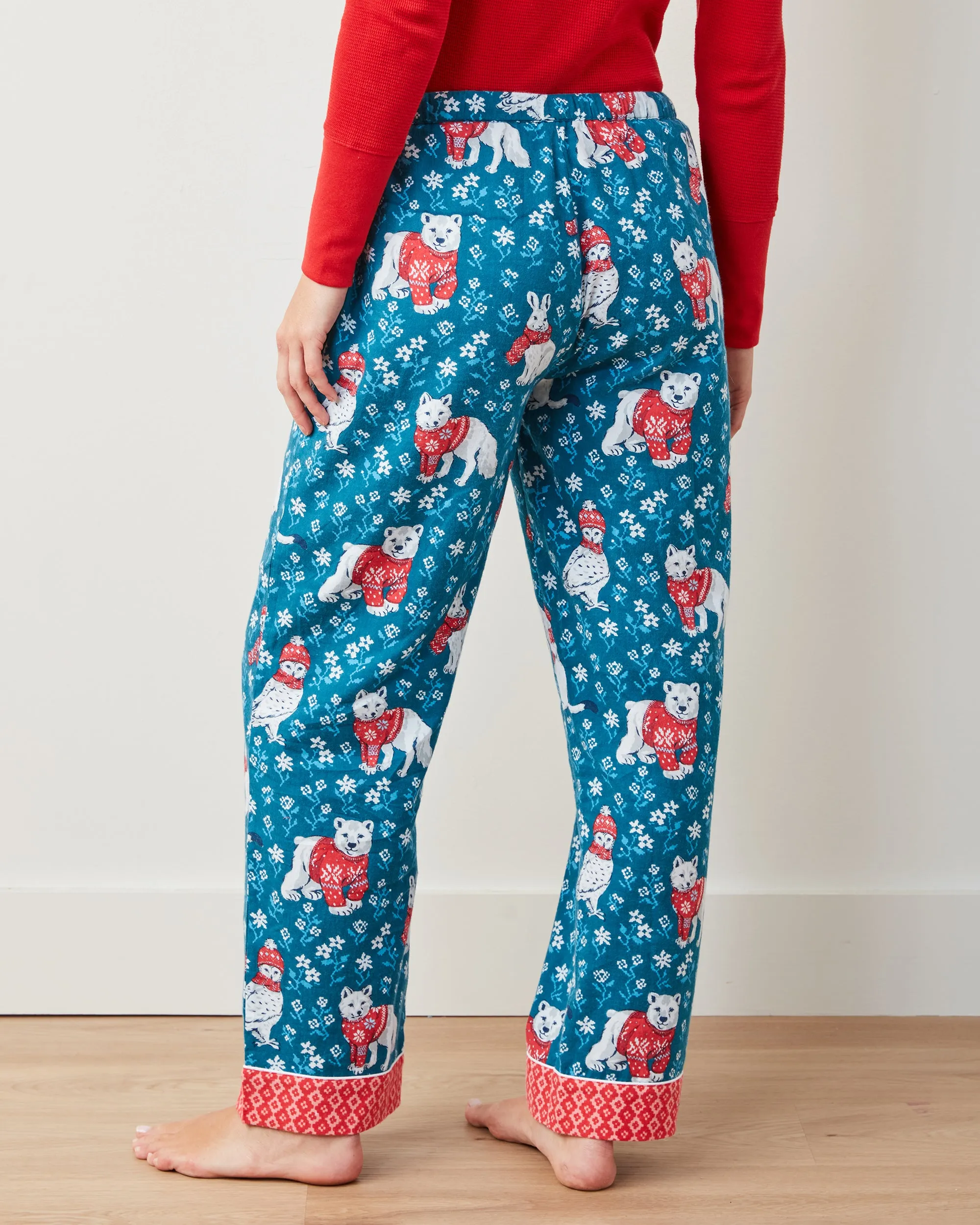 Bundled Up - Lightweight Flannel PJ Pants - Navy sold by Printfresh product image thumbnail 5