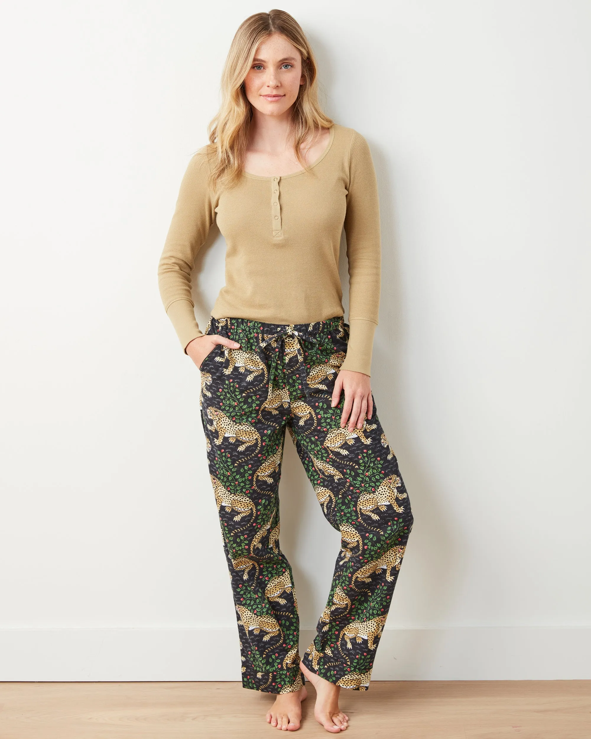 Bagheera - Tall Lightweight Flannel PJ Pant - Ink sold by Printfresh product image thumbnail 2