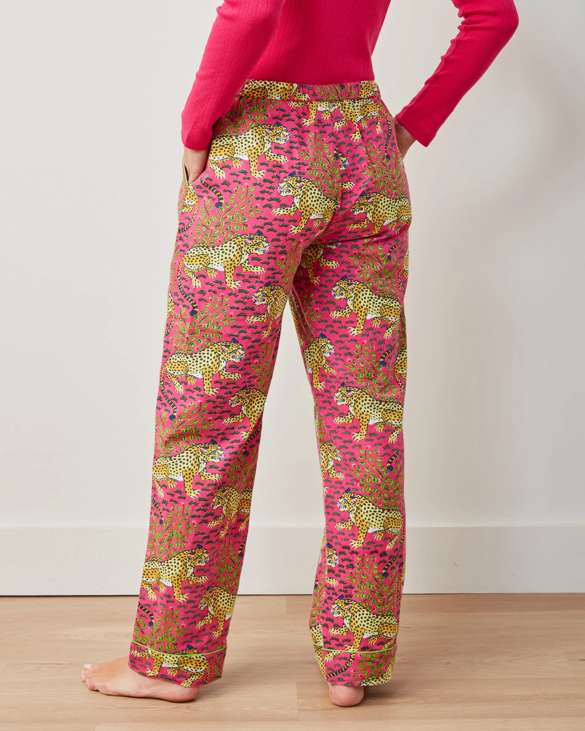 Bagheera - Petite Lightweight Flannel PJ Pants - Hot Pink sold by Printfresh product image thumbnail 3
