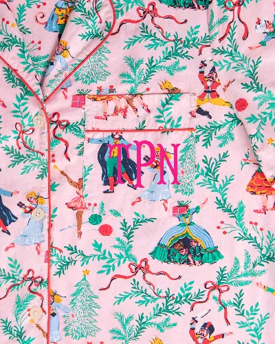 Nutcracker Dreams - Long PJ Set - Ballet Pink sold by Printfresh