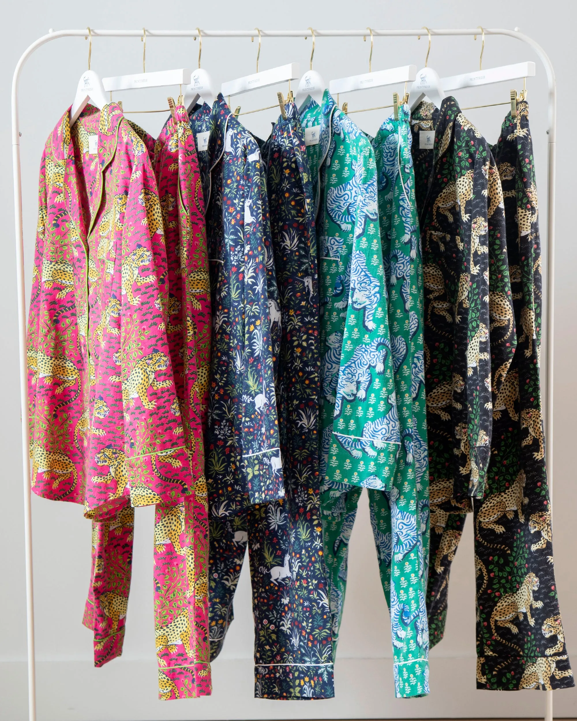 Magical & Mythical - 4-Pack Lightweight Flannel Long PJ Sets - Multi sold by Printfresh