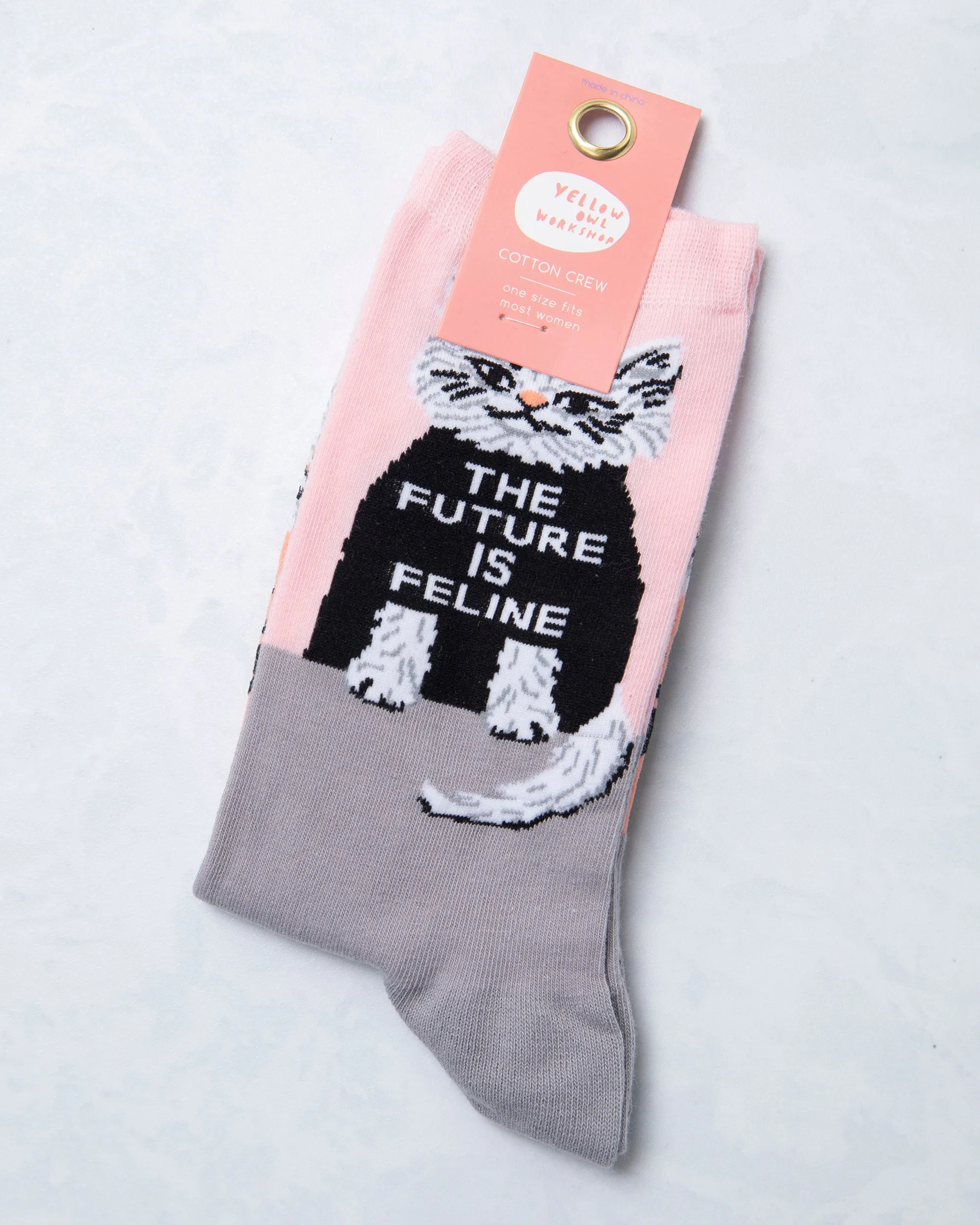 Women's Future Is Feline - Yellow Owl sold by Printfresh product image thumbnail 2