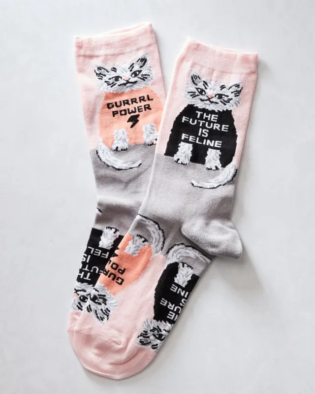 Women's Future Is Feline - Yellow Owl sold by Printfresh