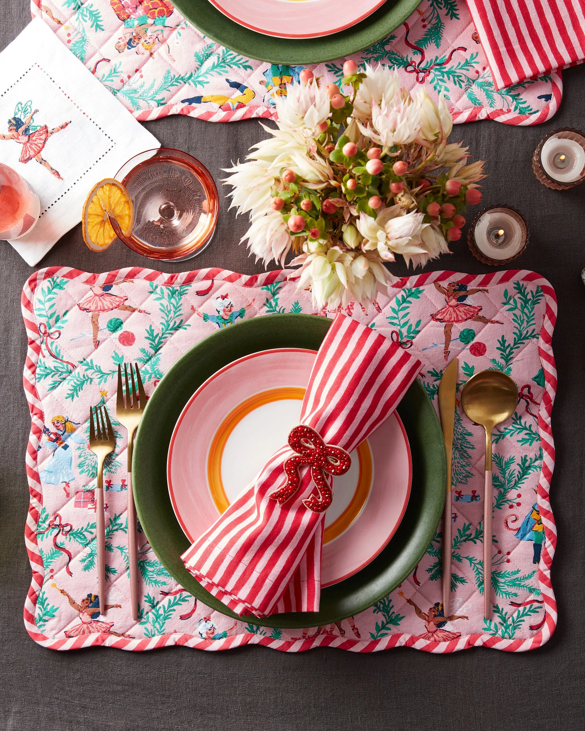 Holiday Bow - Napkin Rings Set Of 2 - Red sold by Printfresh product image thumbnail 2