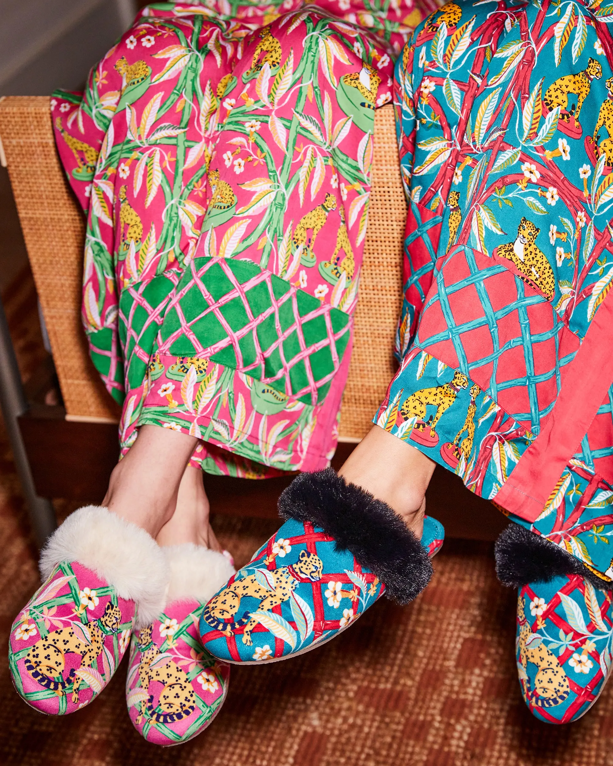 Royal Cheetah - Velvet Faux-Fur Slippers - Pink Palace sold by Printfresh product image thumbnail 5