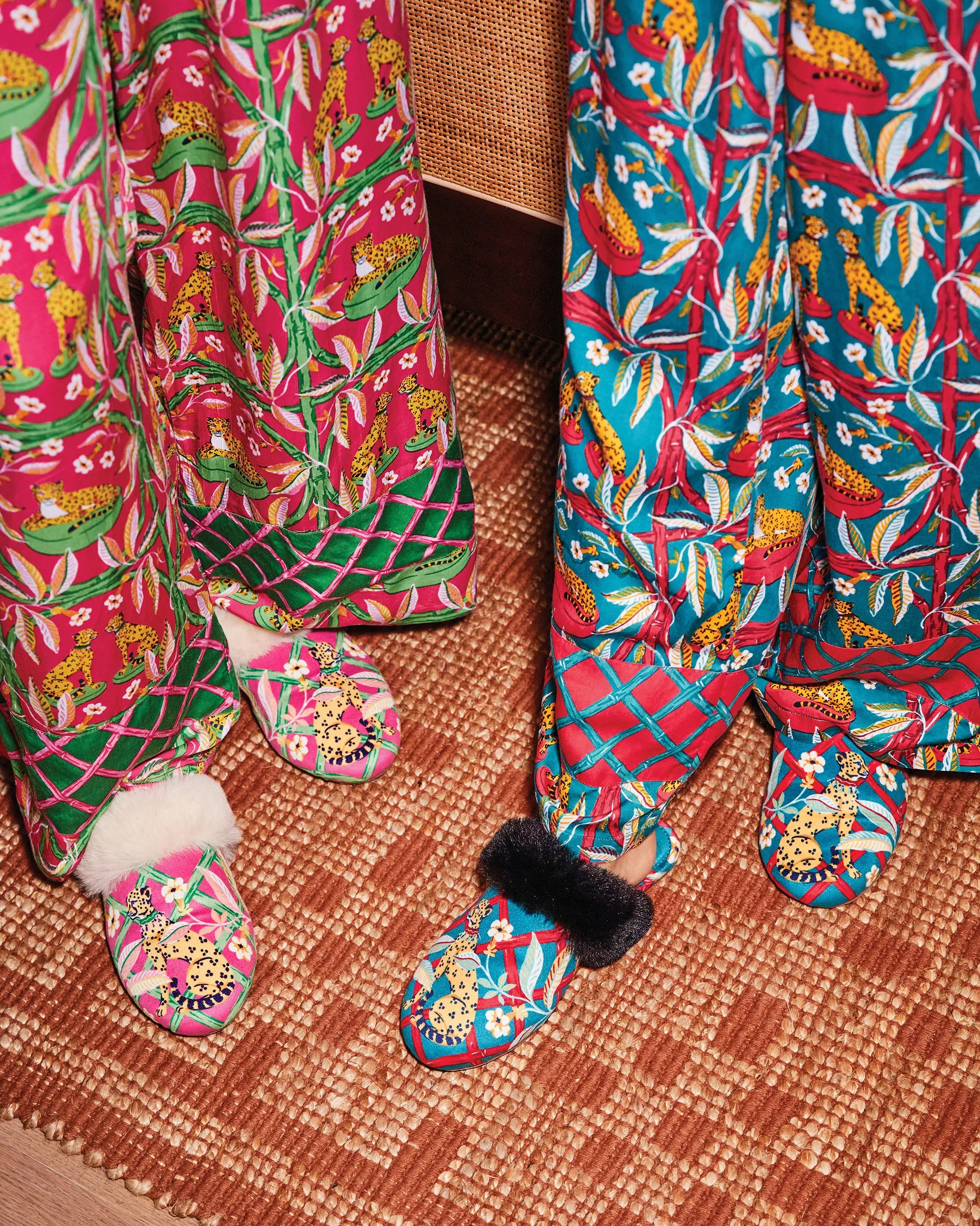 Royal Cheetah - Velvet Faux-Fur Slippers - Ruby Jade sold by Printfresh product image thumbnail 3