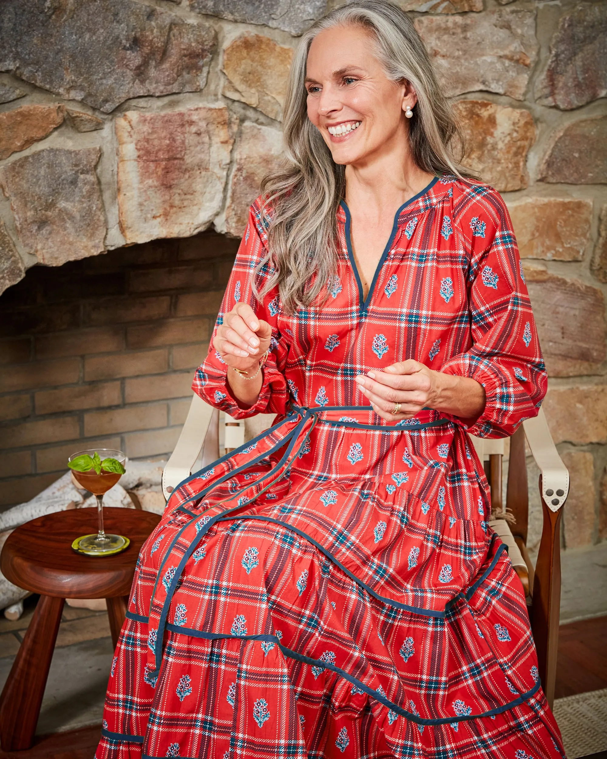 Nostalgia Plaid - Main Street Dress - Joyful Red sold by Printfresh product image thumbnail 3