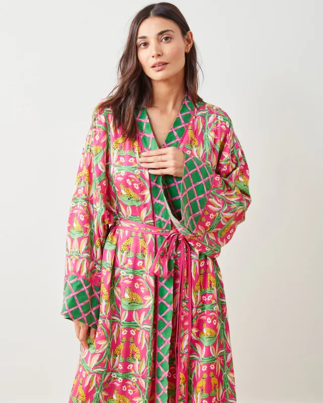 Royal Cheetah - Satin Robe - Pink Palace sold by Printfresh