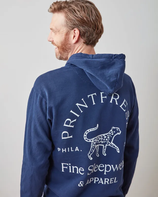 Navy - Unisex Down Time Hoodie - Unisex Hoodie sold by Printfresh