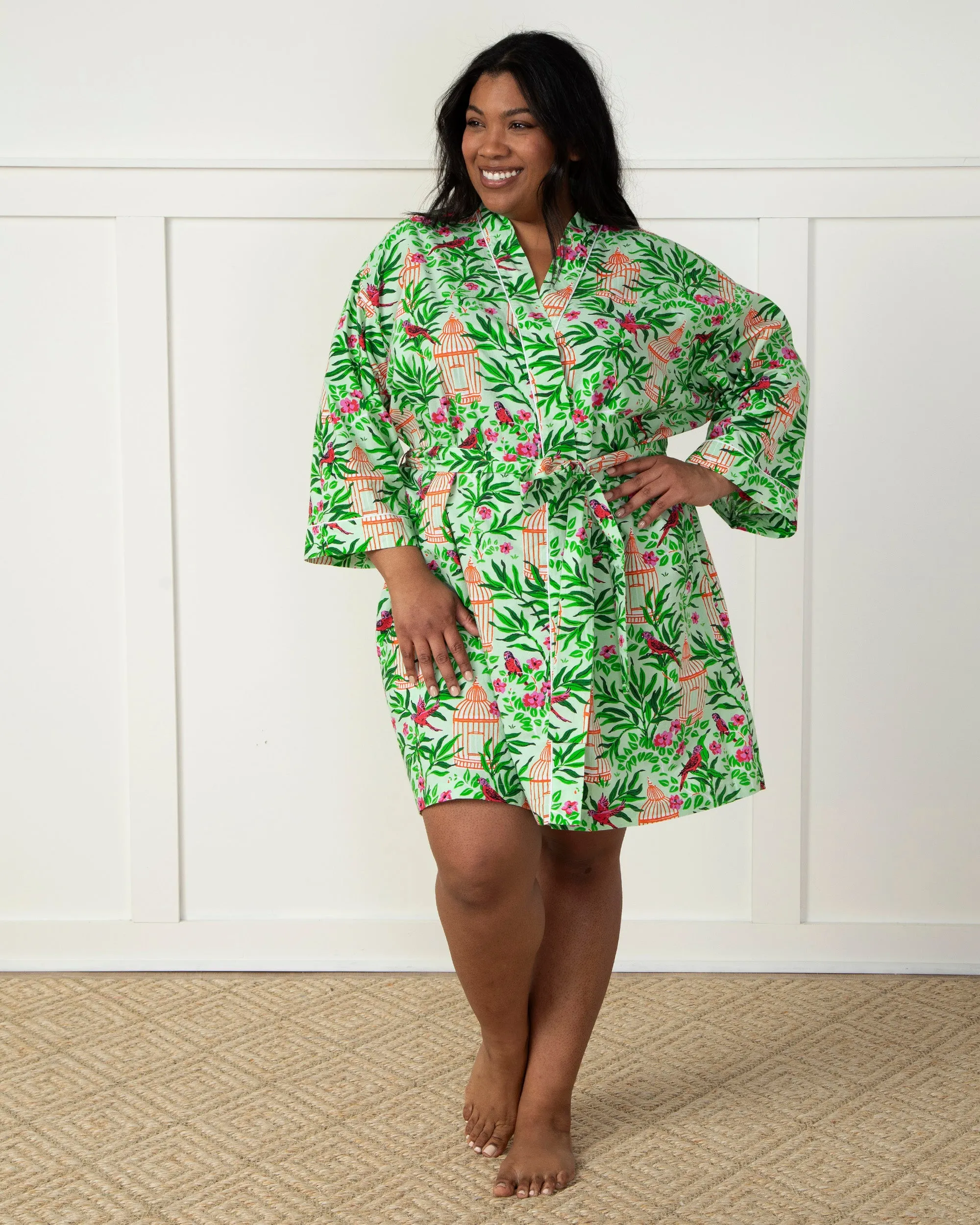 Birds of a Feather - Getting Ready Robe - Kiwi Slice sold by Printfresh product image thumbnail 5