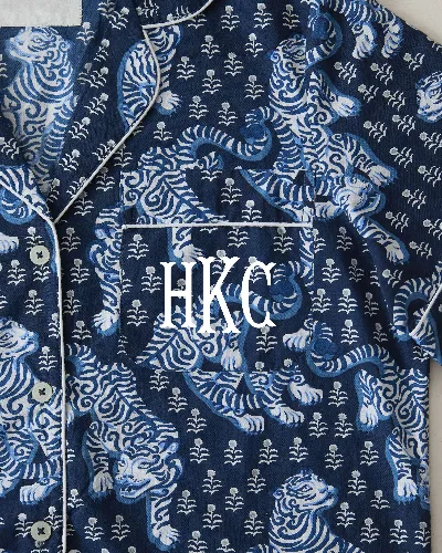 Tiger Queen - Sleep Shirt - Navy sold by Printfresh