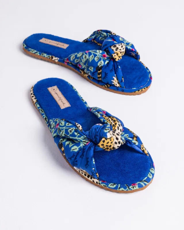 ‍Bagheera - Twisted Knot Slide - Sapphire (100% off) sold by Printfresh