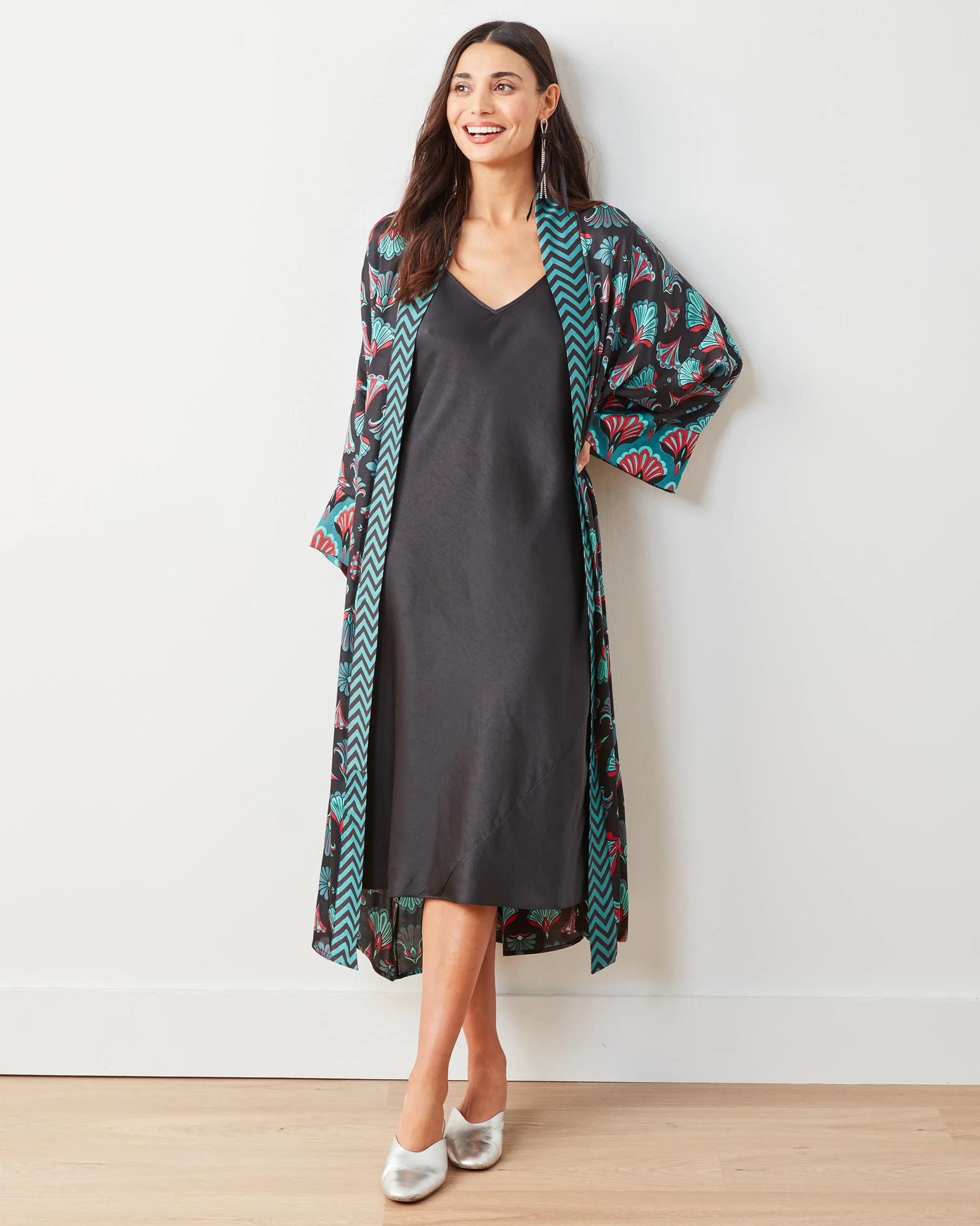 Cocktail Hour - Daylight Duster & Pants Set - Gatsby Green sold by Printfresh product image thumbnail 4