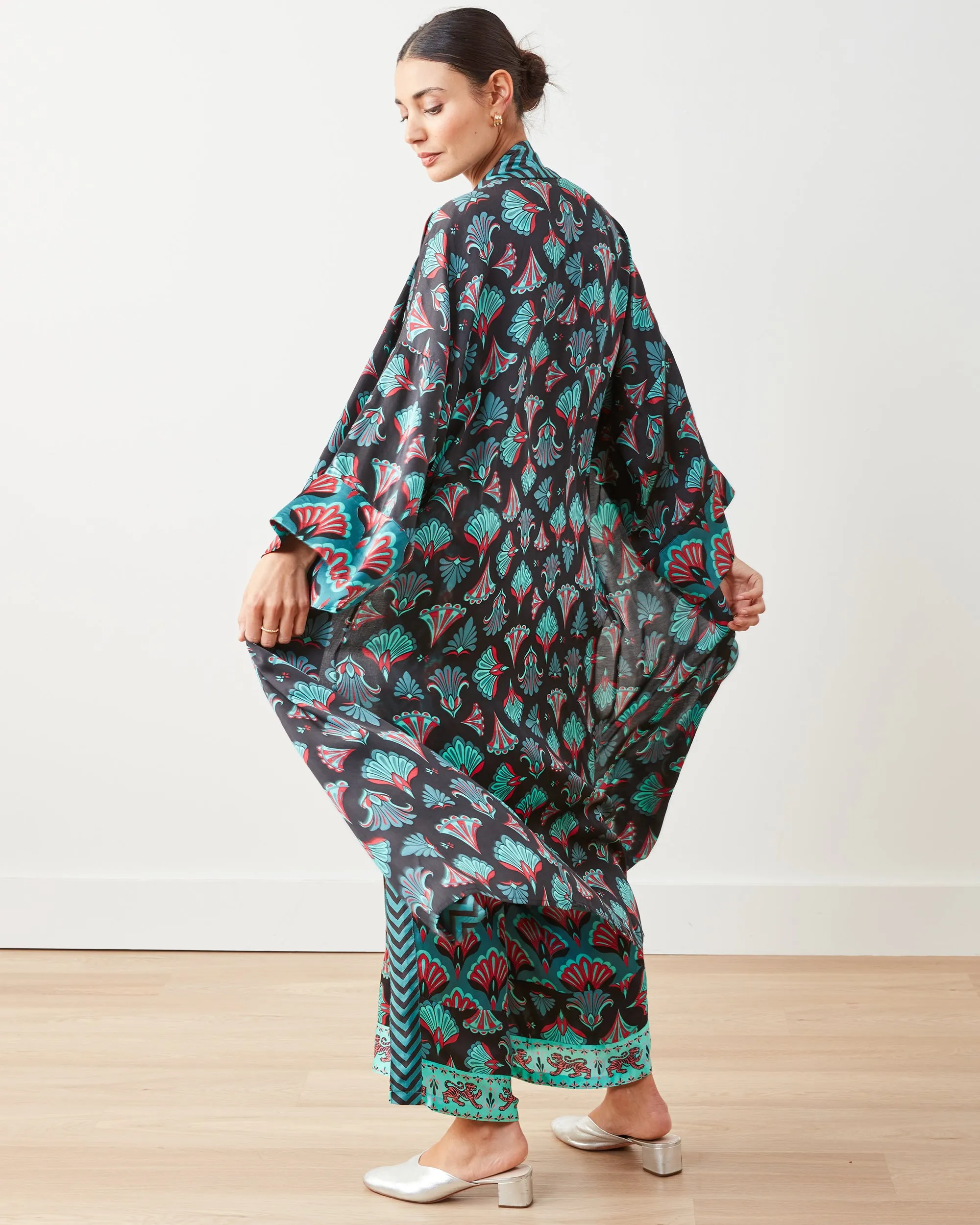 Cocktail Hour - Daylight Duster & Pants Set - Gatsby Green sold by Printfresh product image thumbnail 3