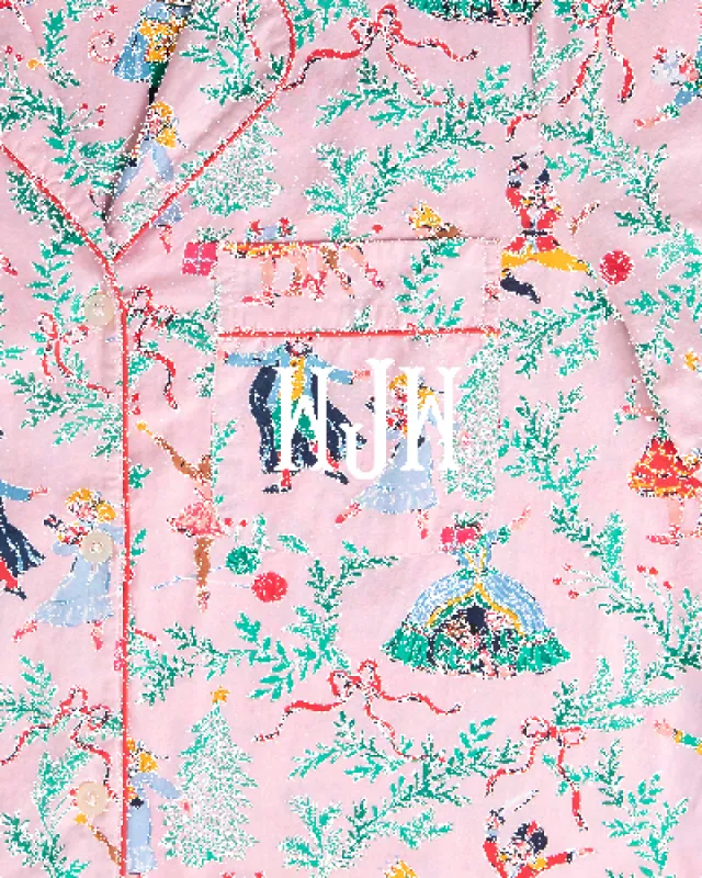 Nutcracker Dreams - Long PJ Set - Ballet Pink sold by Printfresh