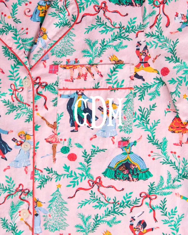 Nutcracker Dreams - Long PJ Set - Ballet Pink sold by Printfresh